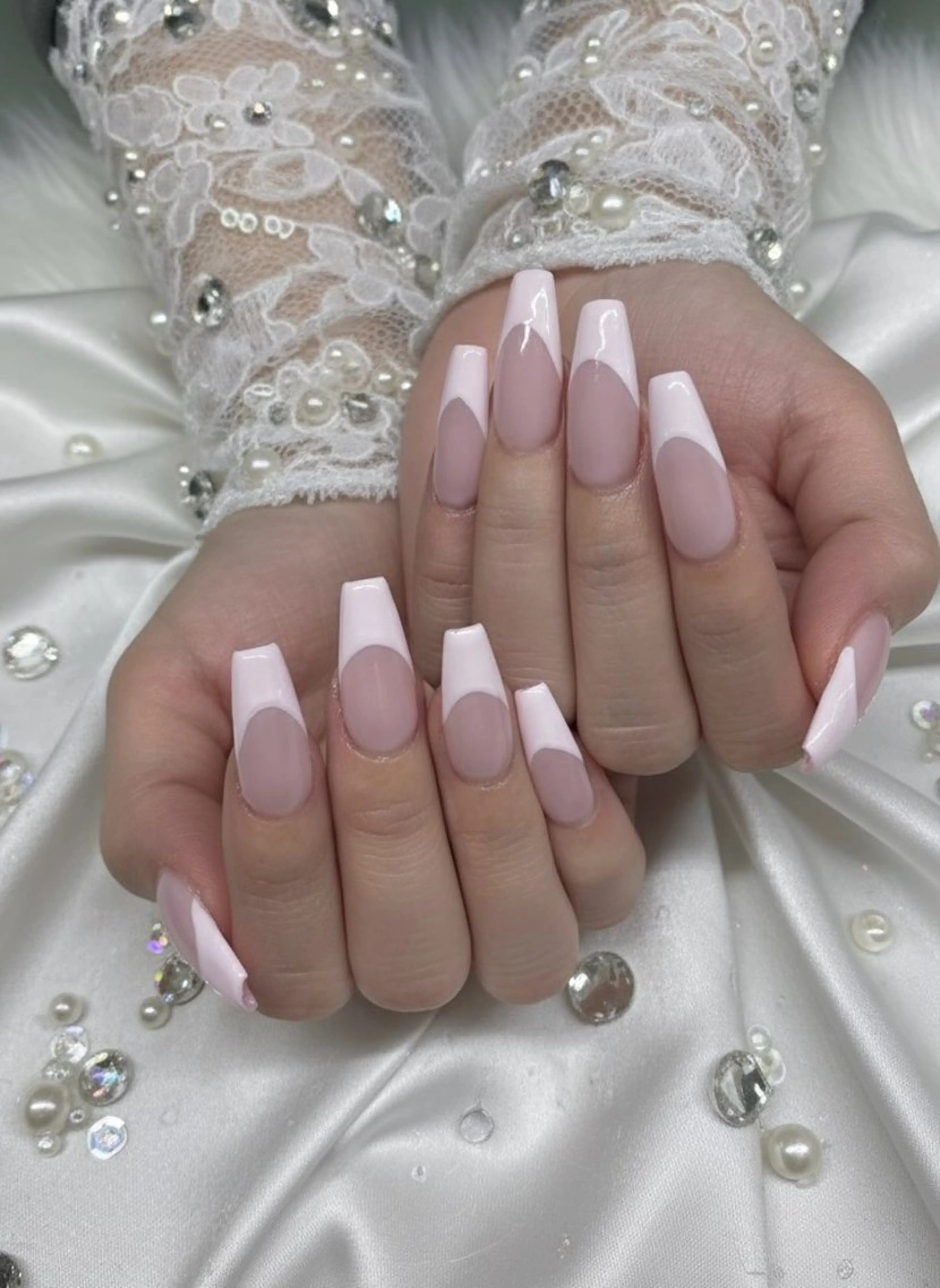 ネイル 長さ出し フレンチネイル 韓国ネイル ロングネイル メンズネイル ハンドネイル TUNEHA堂 矢場町栄5丁目のネイルデザイン