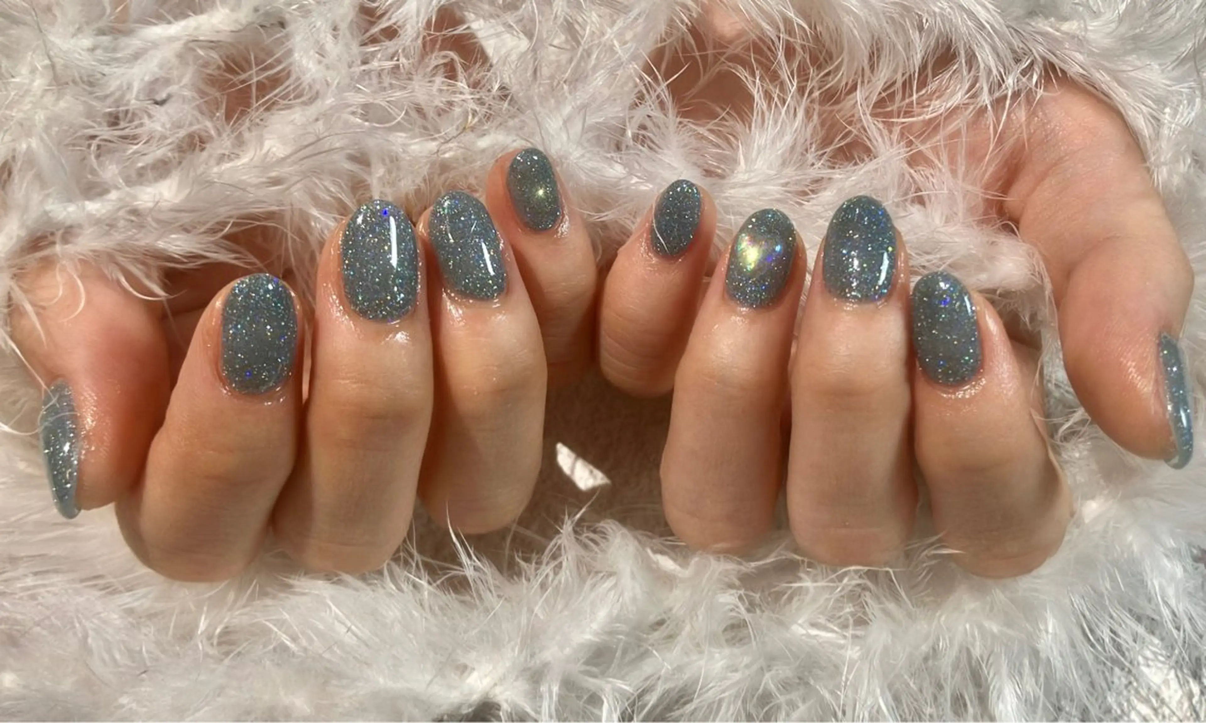 ネイル フラッシュネイル ラメ(グリッター) ハンドネイル たまプラーザ ANZUのネイルデザイン