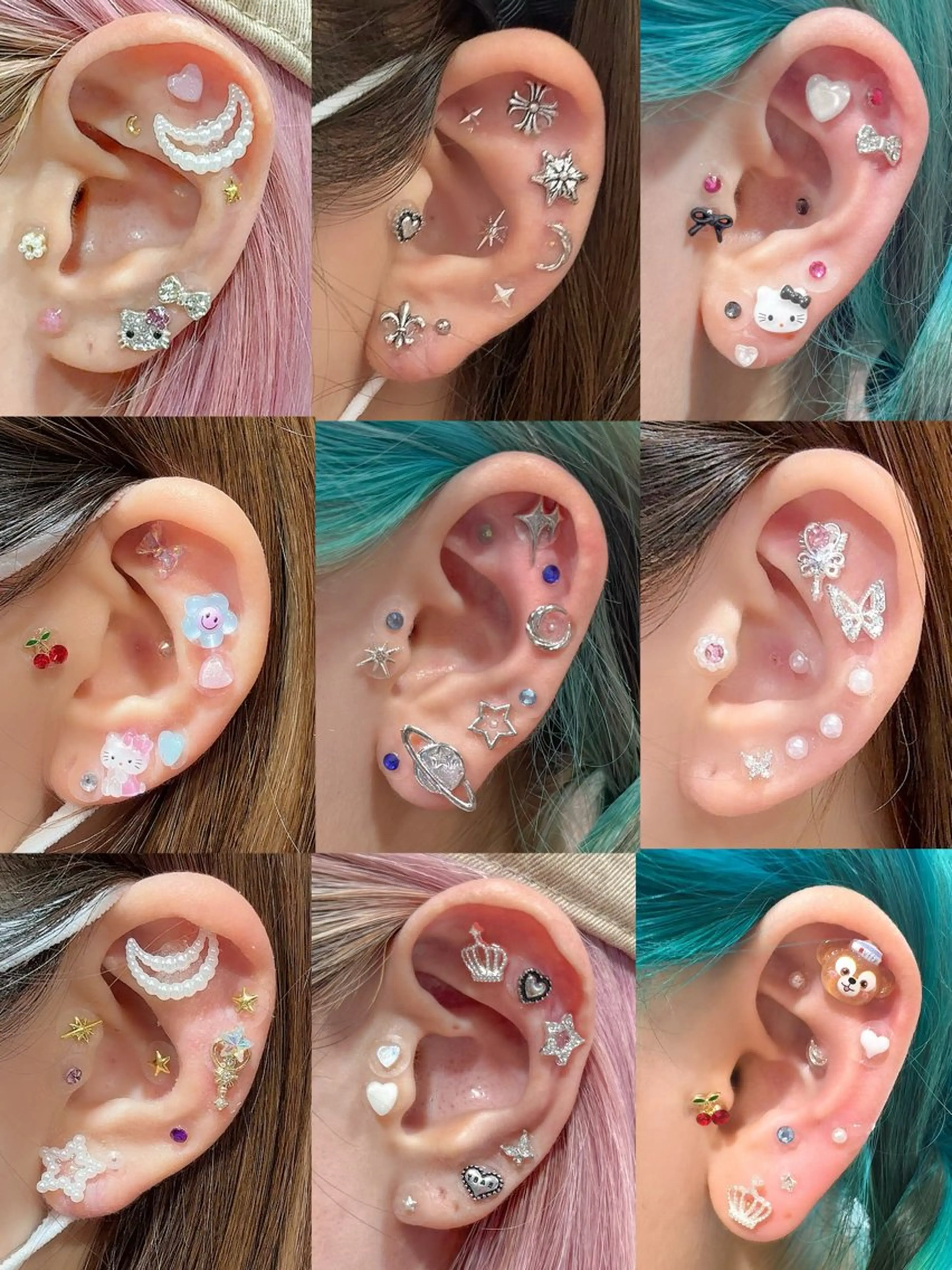 耳つぼジュエリー付け放題の写真