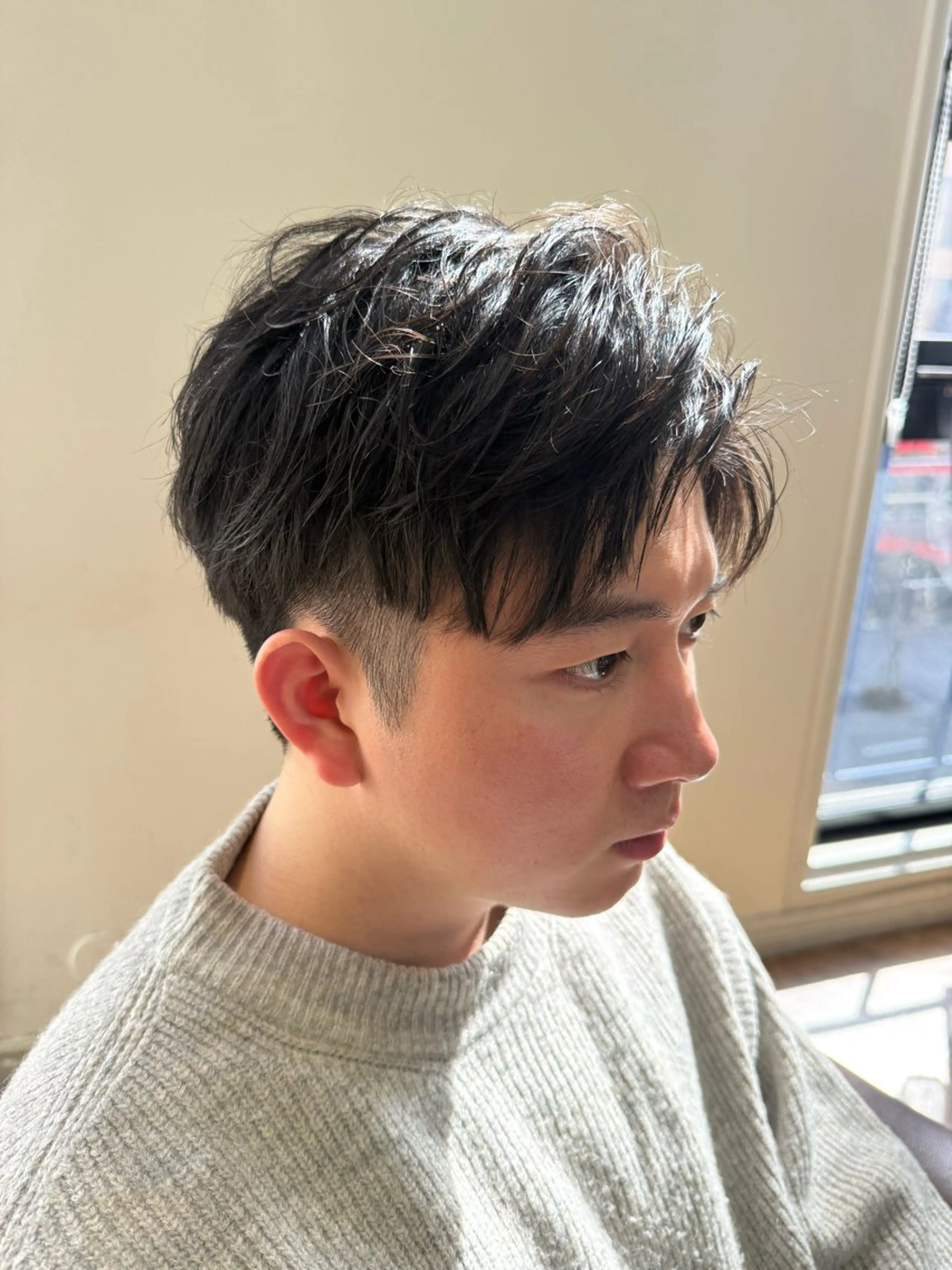 ショート メンズ メンズパーマ ショートヘア 溝口 槙里也のヘアスタイル