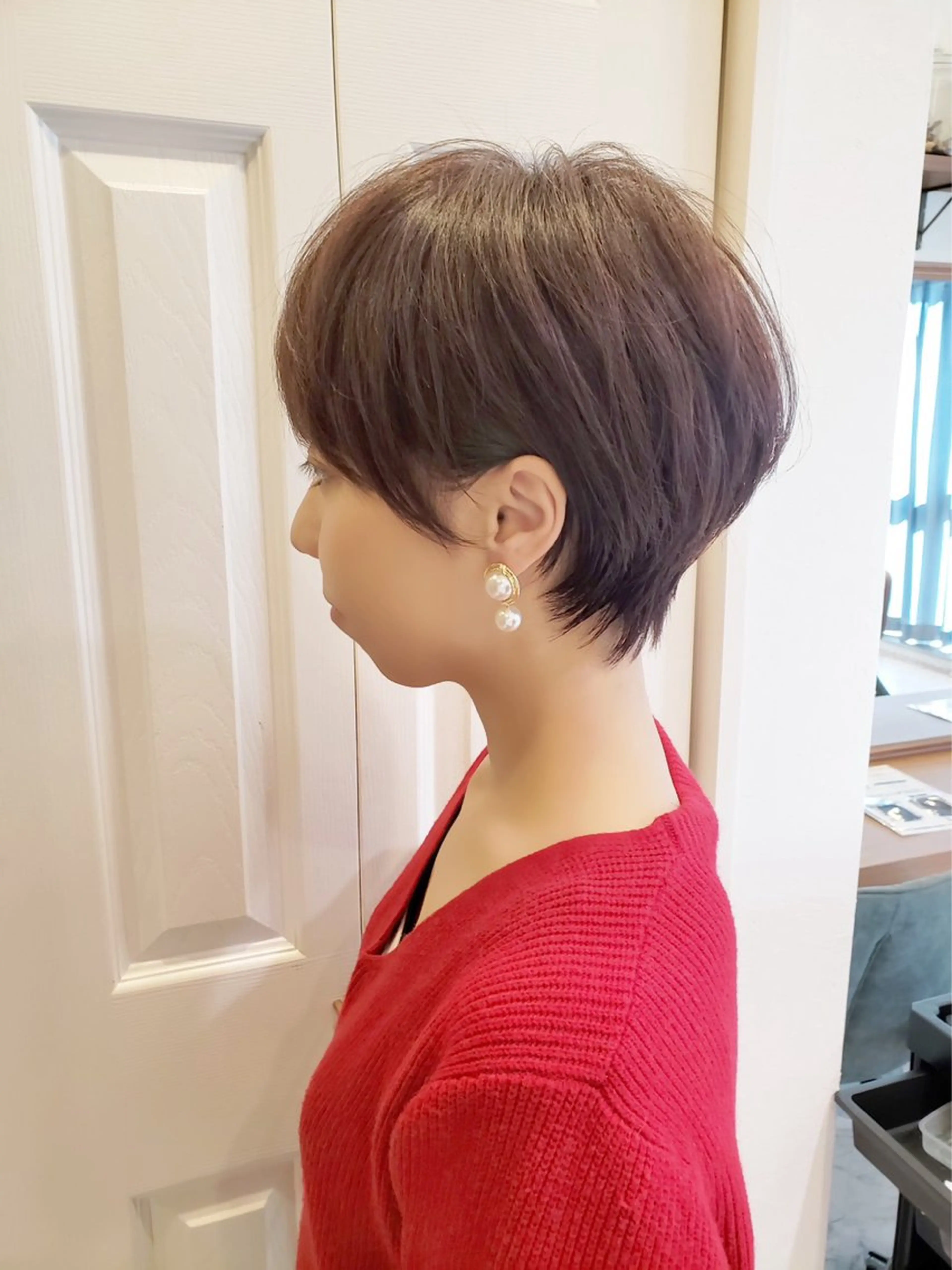 ショート カラー パーマ ショートボブ ハイライトカラー インナーカラー ボブ ハイライト ショート特化/ 似合わせカット/高津のヘアスタイル