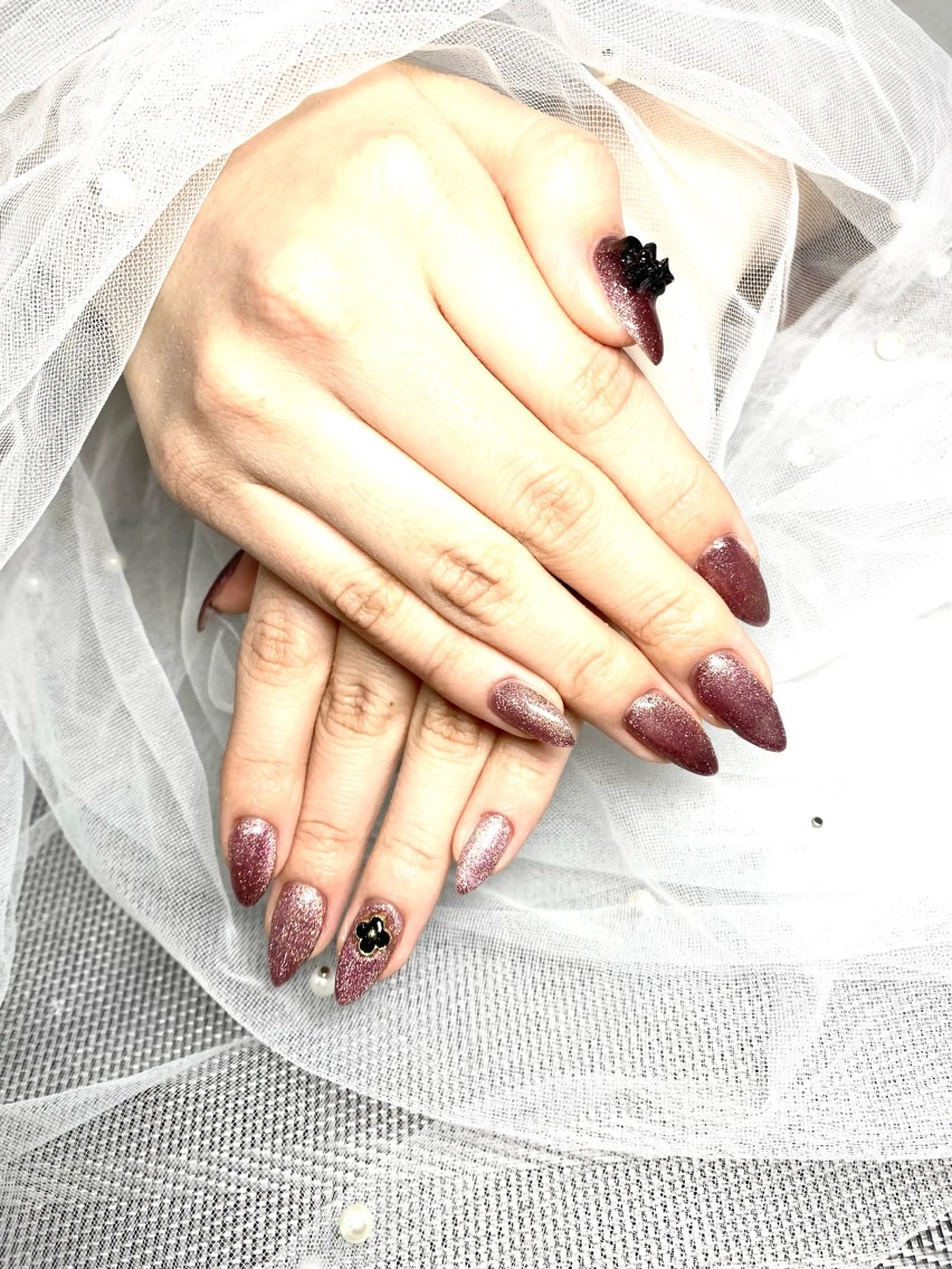 ネイル マグネットネイル 🦋✨ MARIKO✨🦋のネイルデザイン