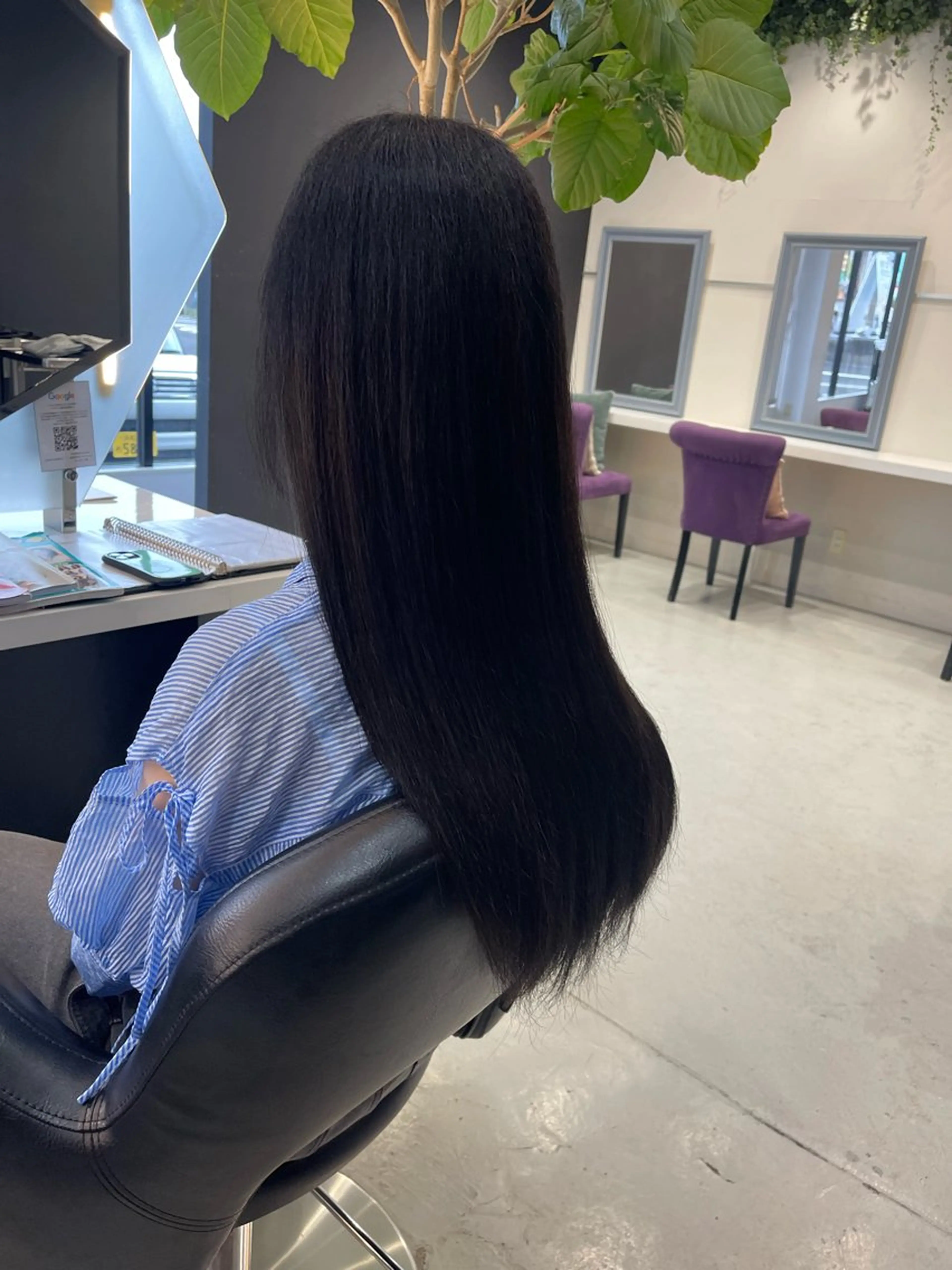 ロング 超透明感カラー🦋韓 国羽エクステ🪽🫧のヘアスタイル