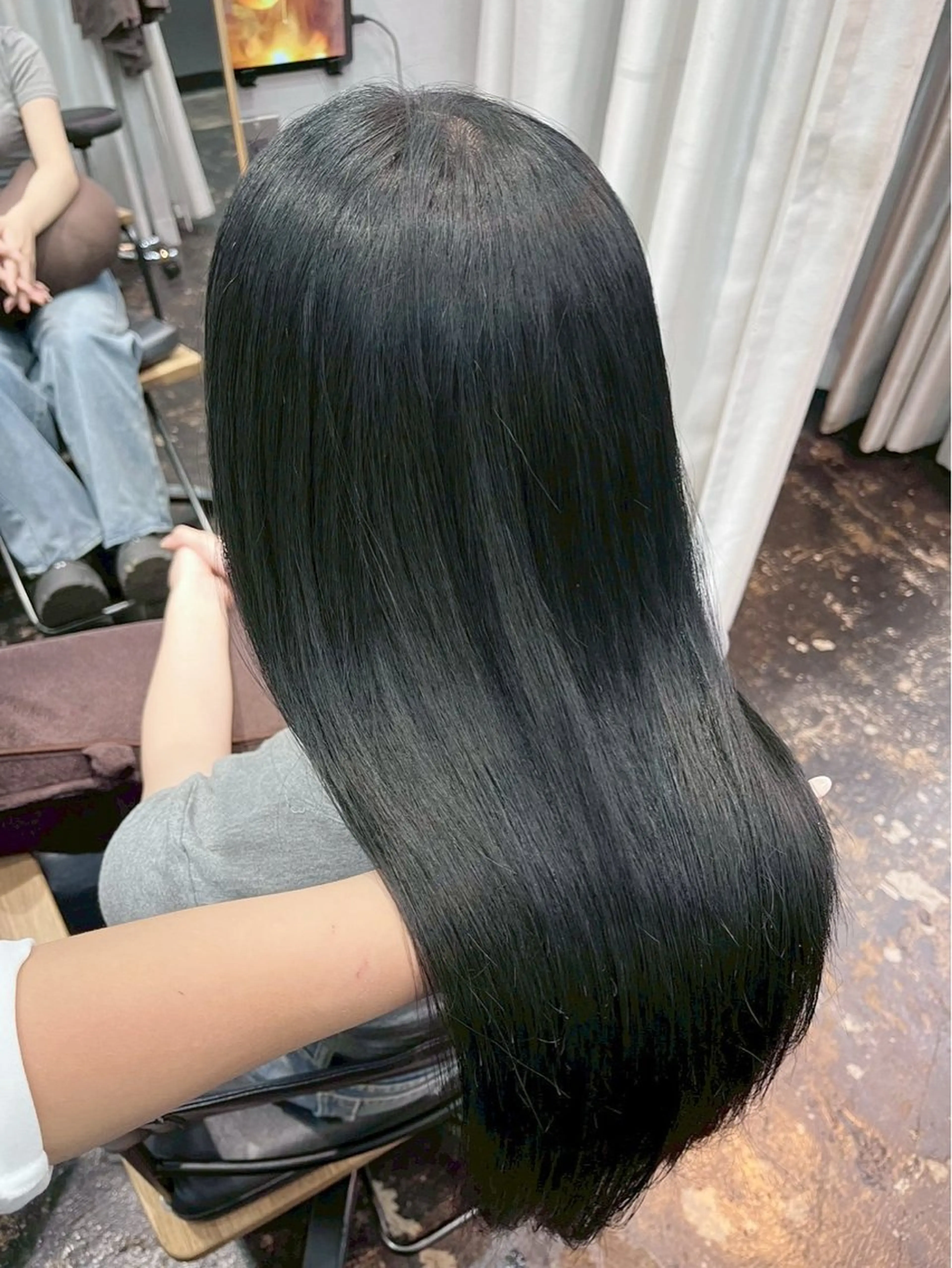 ロング カラー カット ヘアカラー トリートメント ハイトーン/韓国風/ 艶髪/吉祥寺のヘアスタイル