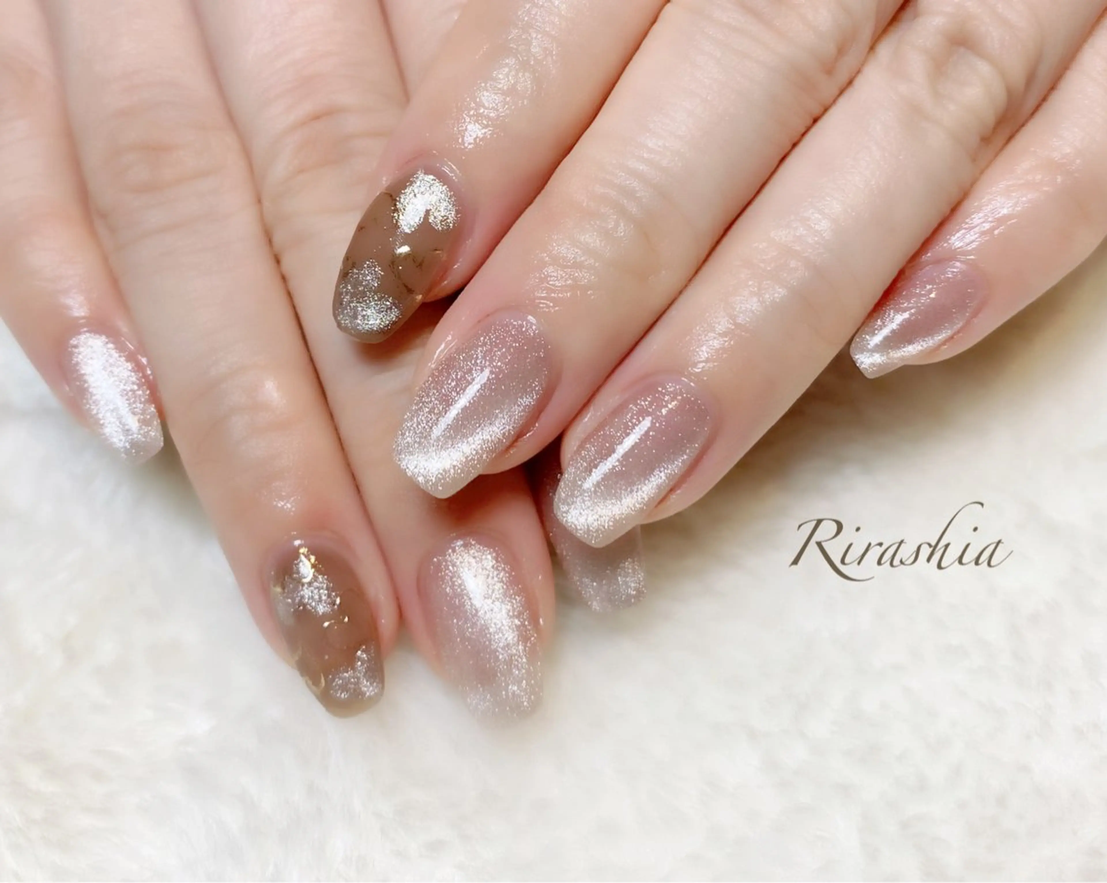 ネイル フットネイル うる艶♡透明感ネイル Rirashiaのネイルデザイン