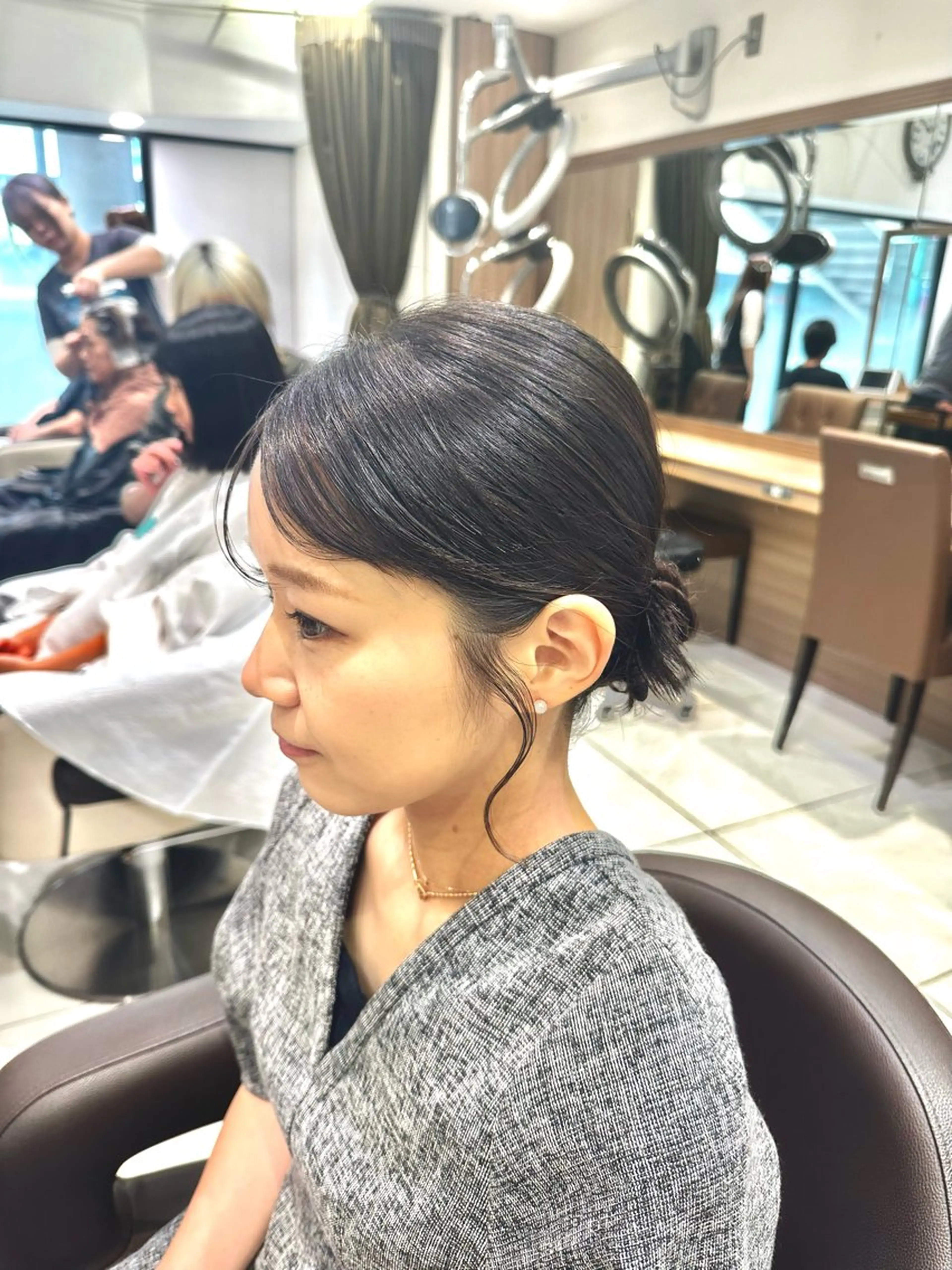 ミディアム ヘアアレンジ ヘアセット メンズ特化/ パーマChihoのヘアスタイル