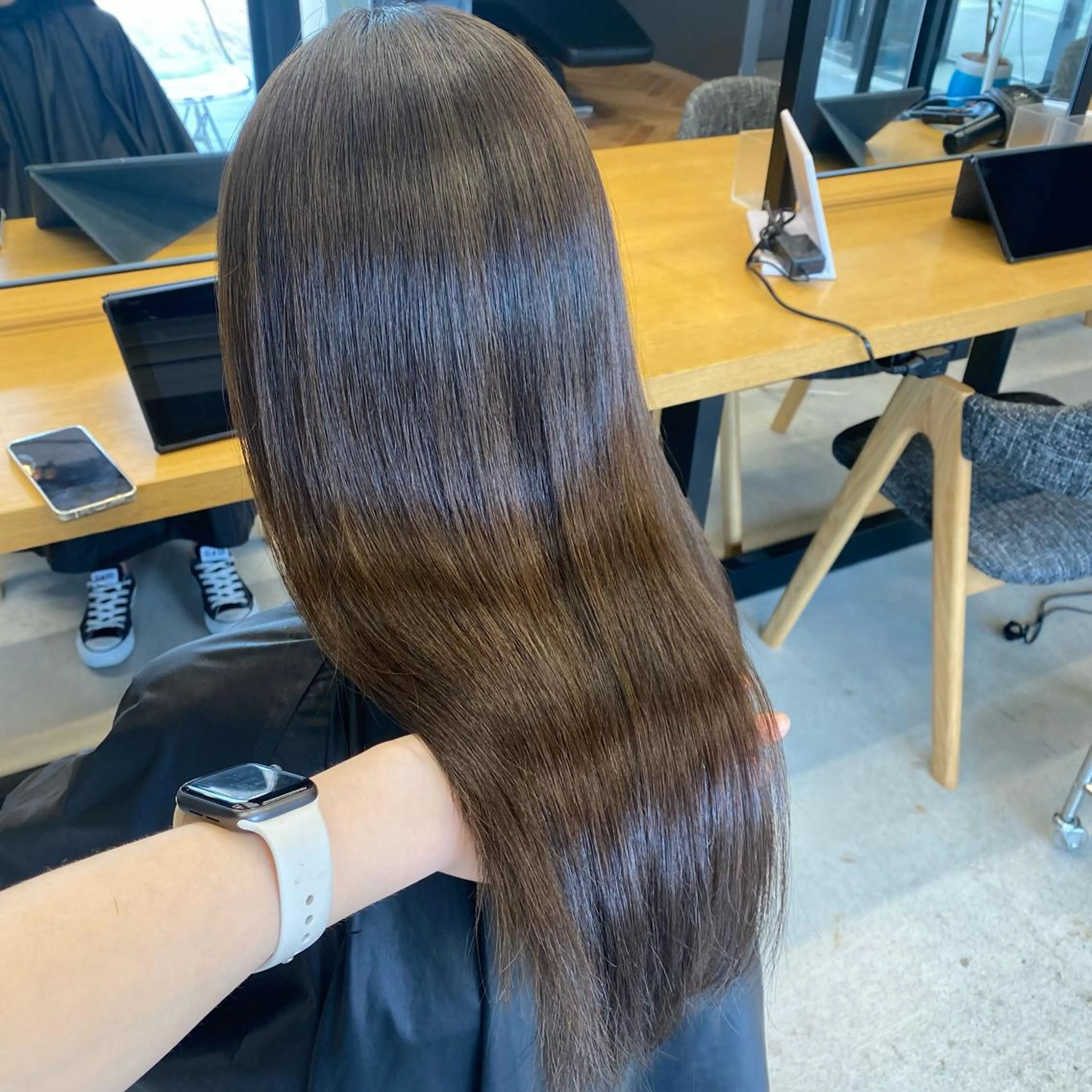 セミロング 髪質改善 トリートメント カット ヘアカラー トリートメント 天神/透明感カラー ツヤ髪/nonokaのヘアスタイル