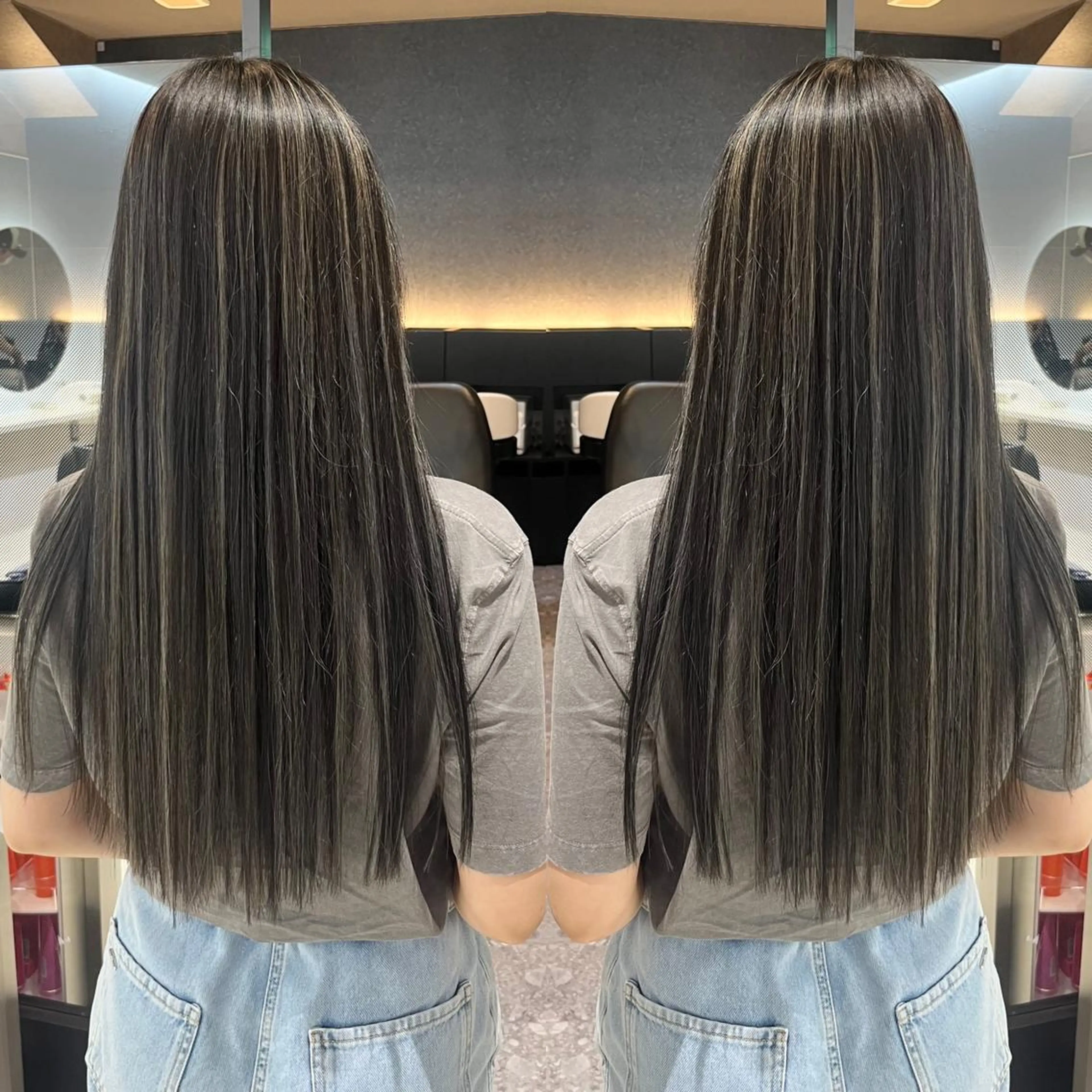 ロング カラー ハイライトカラー ハイライト ロング KANA🎀韓国 🇰🇷ハイライトのヘアスタイル