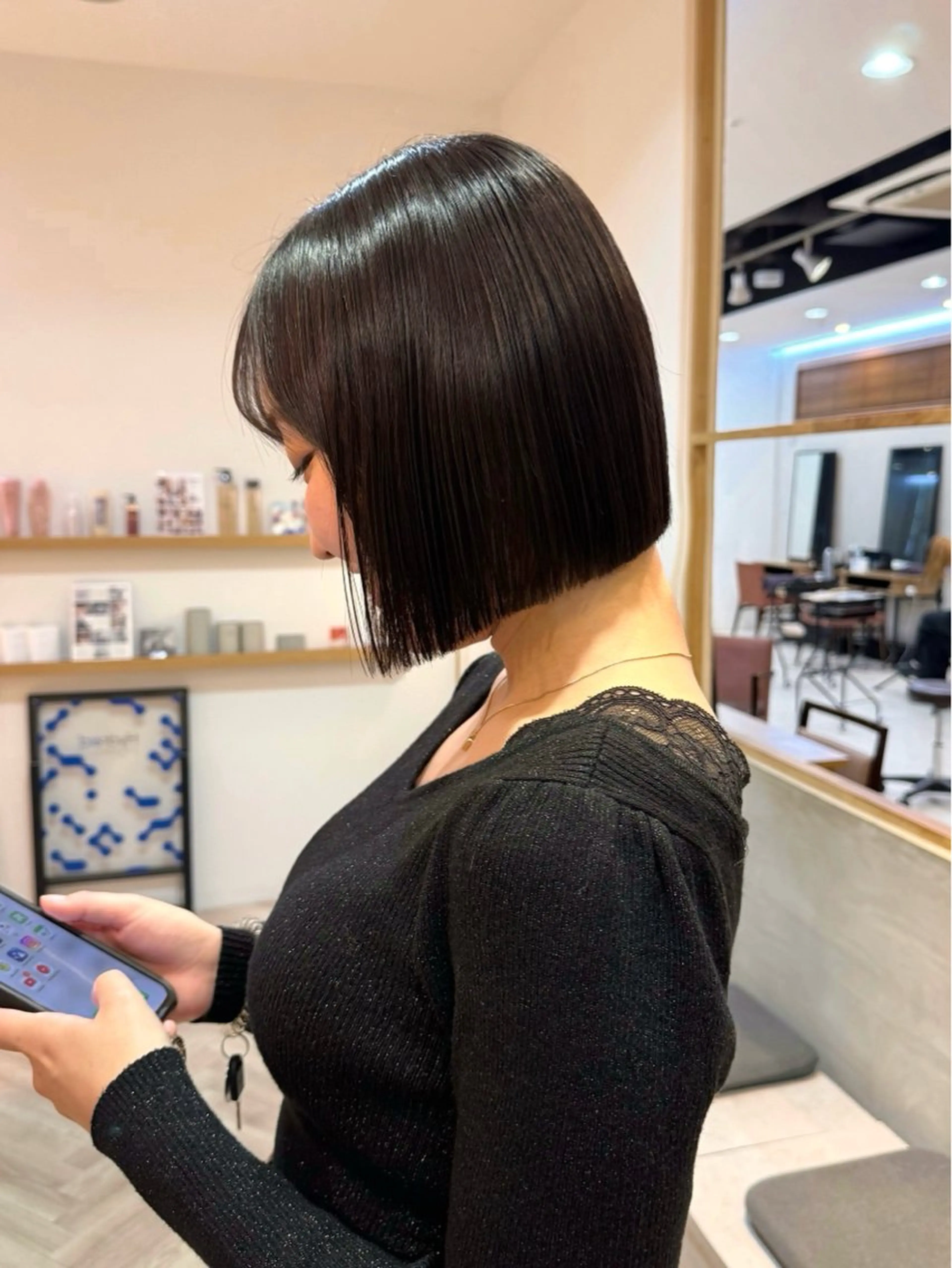 ショート カラー グレージュ/レイヤー /ボブ/moyu🎀のヘアスタイル