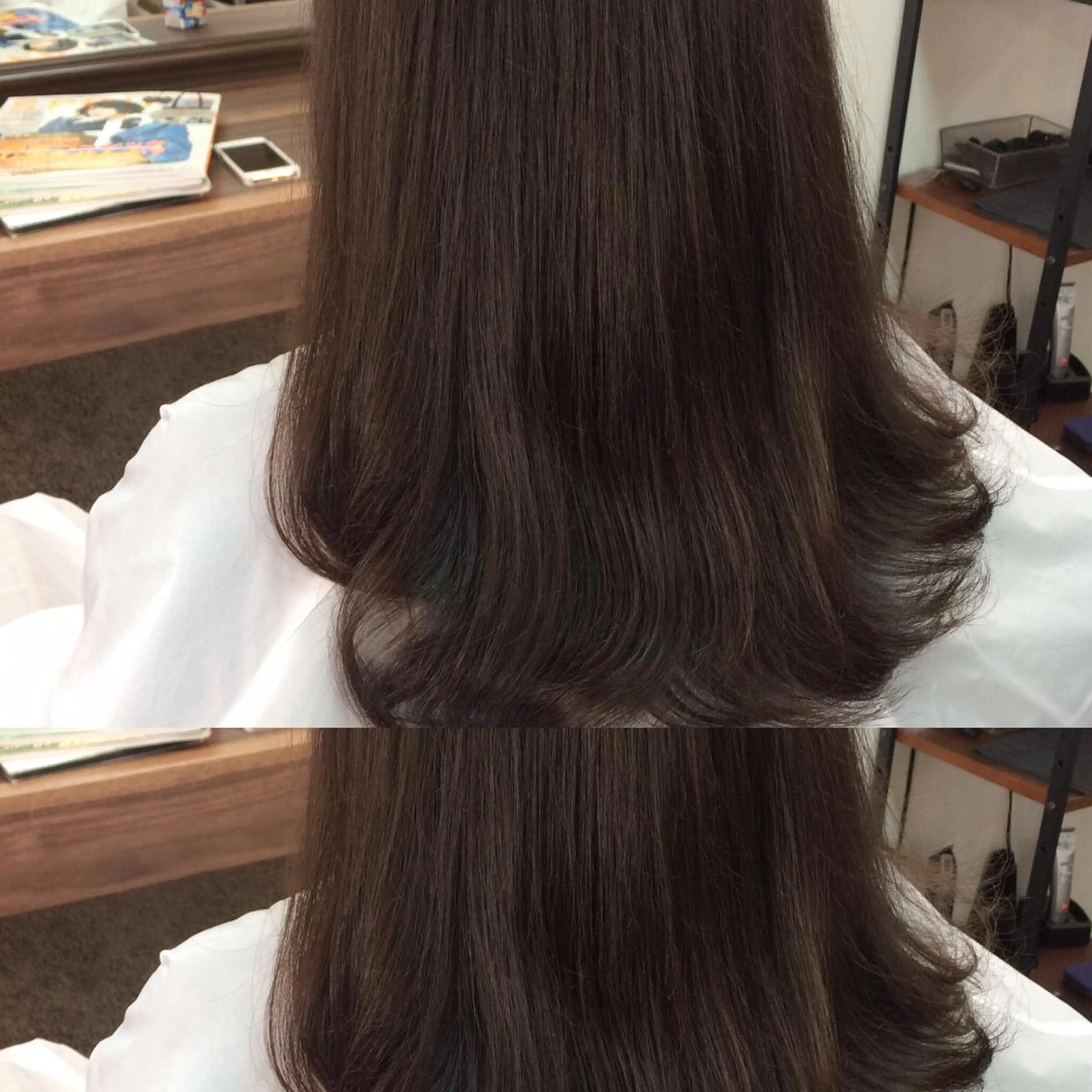 ミディアム セミロング ロング カラー ブラウンカラー ダークブラウン トリートメント This所属・🟦髪質改善6年 💊YAMAMOTOのヘアスタイル