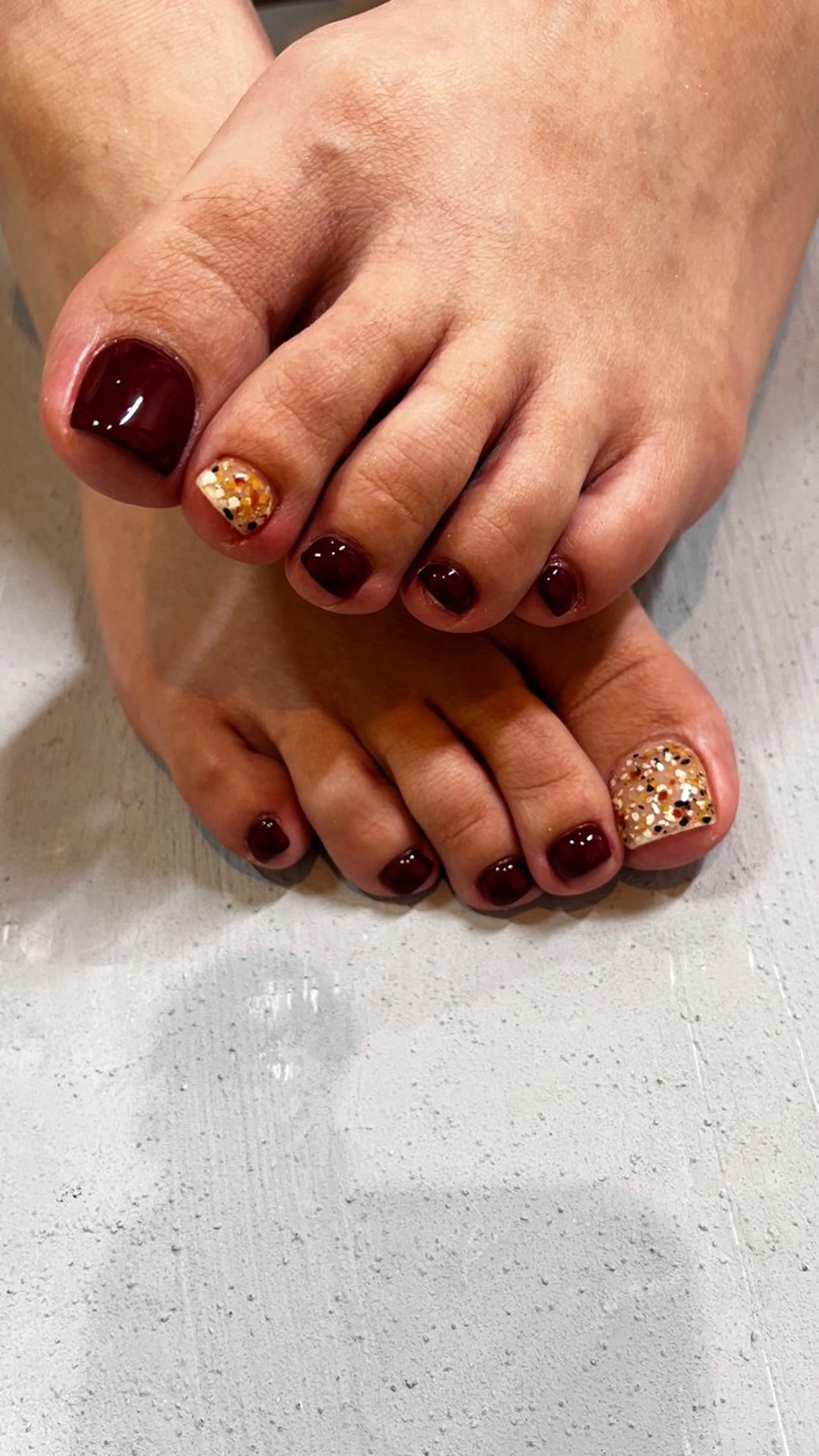 ネイル フットネイル 深井 文音のネイルデザイン