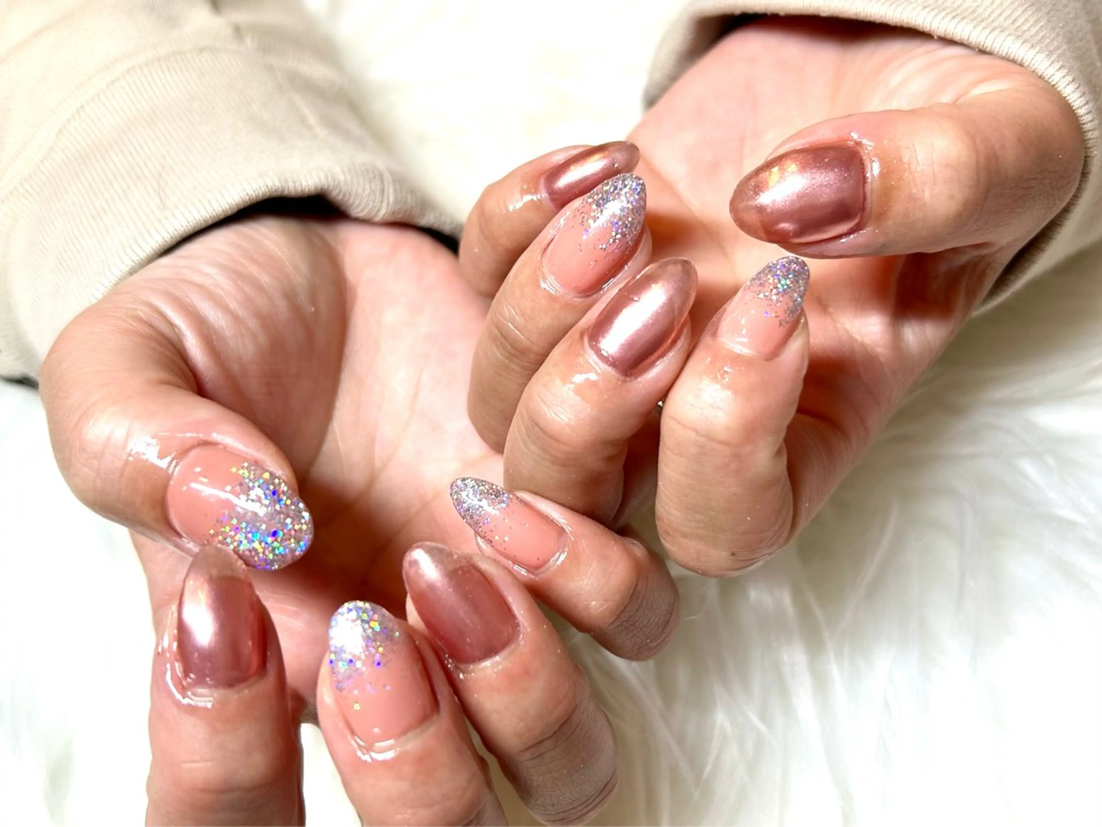 ネイル グラデーション バレンタイン 頑張る女性の味方✴︎ M.i　nail ♡のネイルデザイン