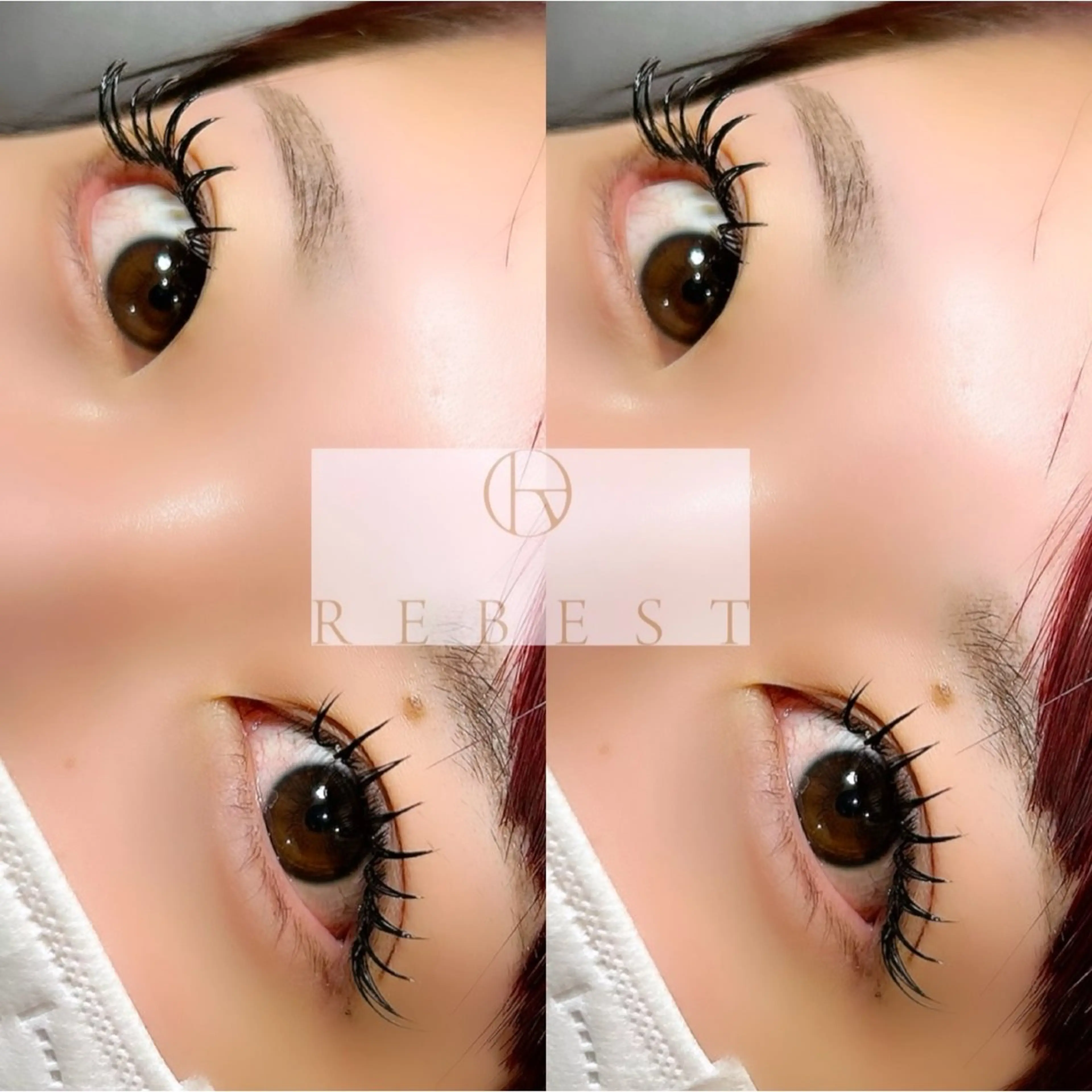 マツエク・マツパ フラットラッシュ yuuka REBEST心斎橋のマツエク・マツパデザイン