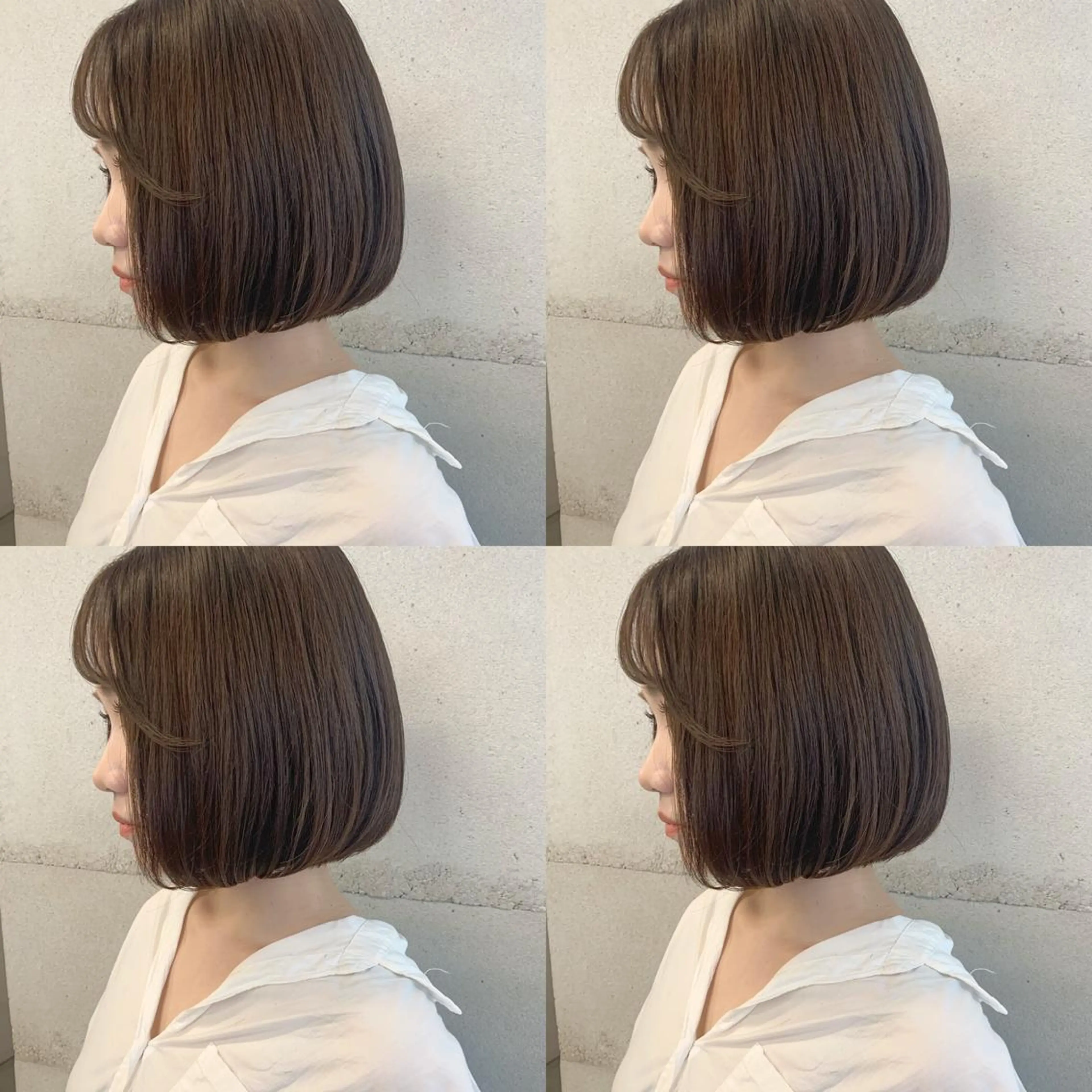 ショート カラー 透明感/オリーブ/ グレージュ/YUKAのヘアスタイル