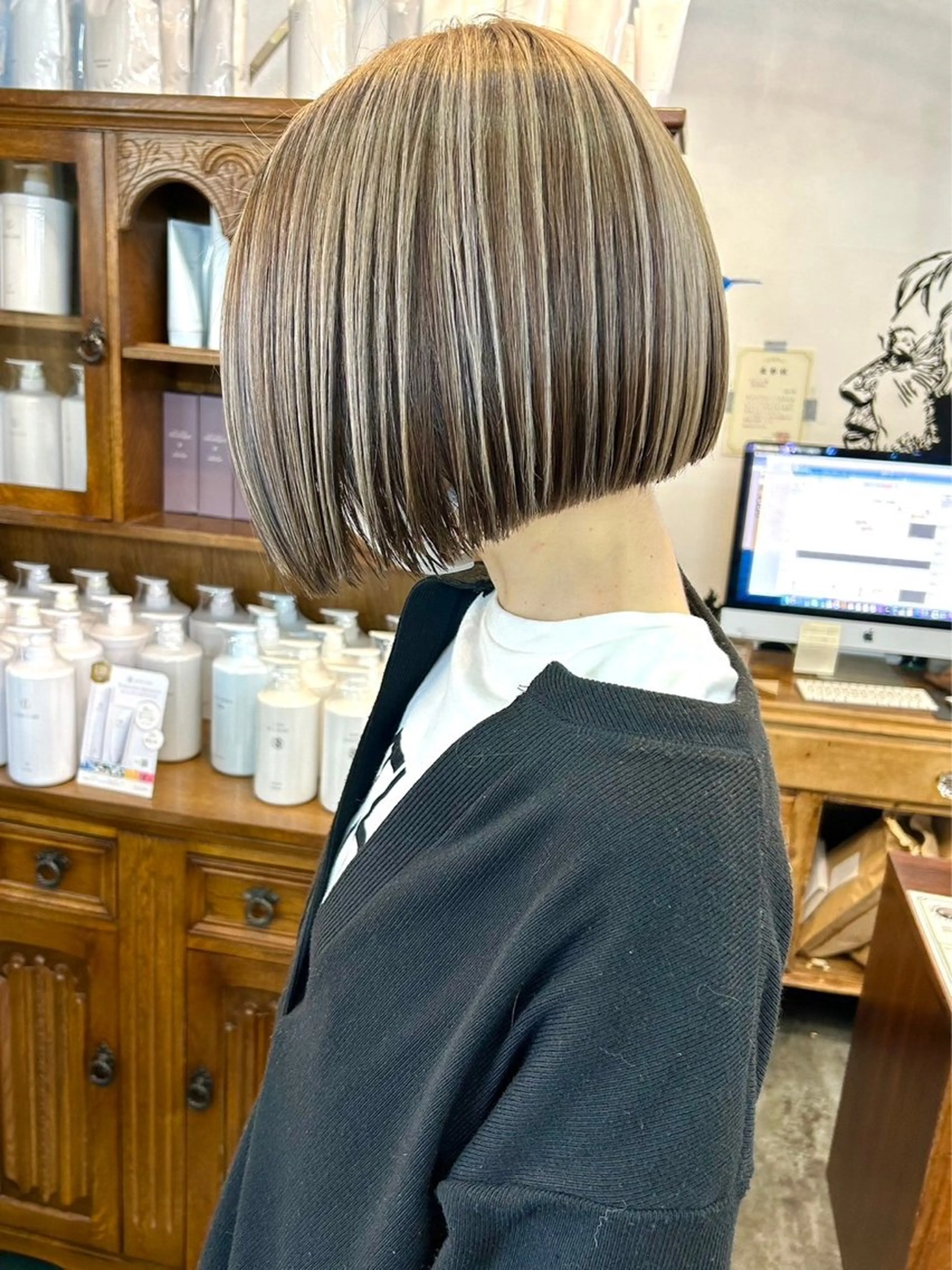 ミディアム カラー YURAGI🌿 SAKIのヘアスタイル