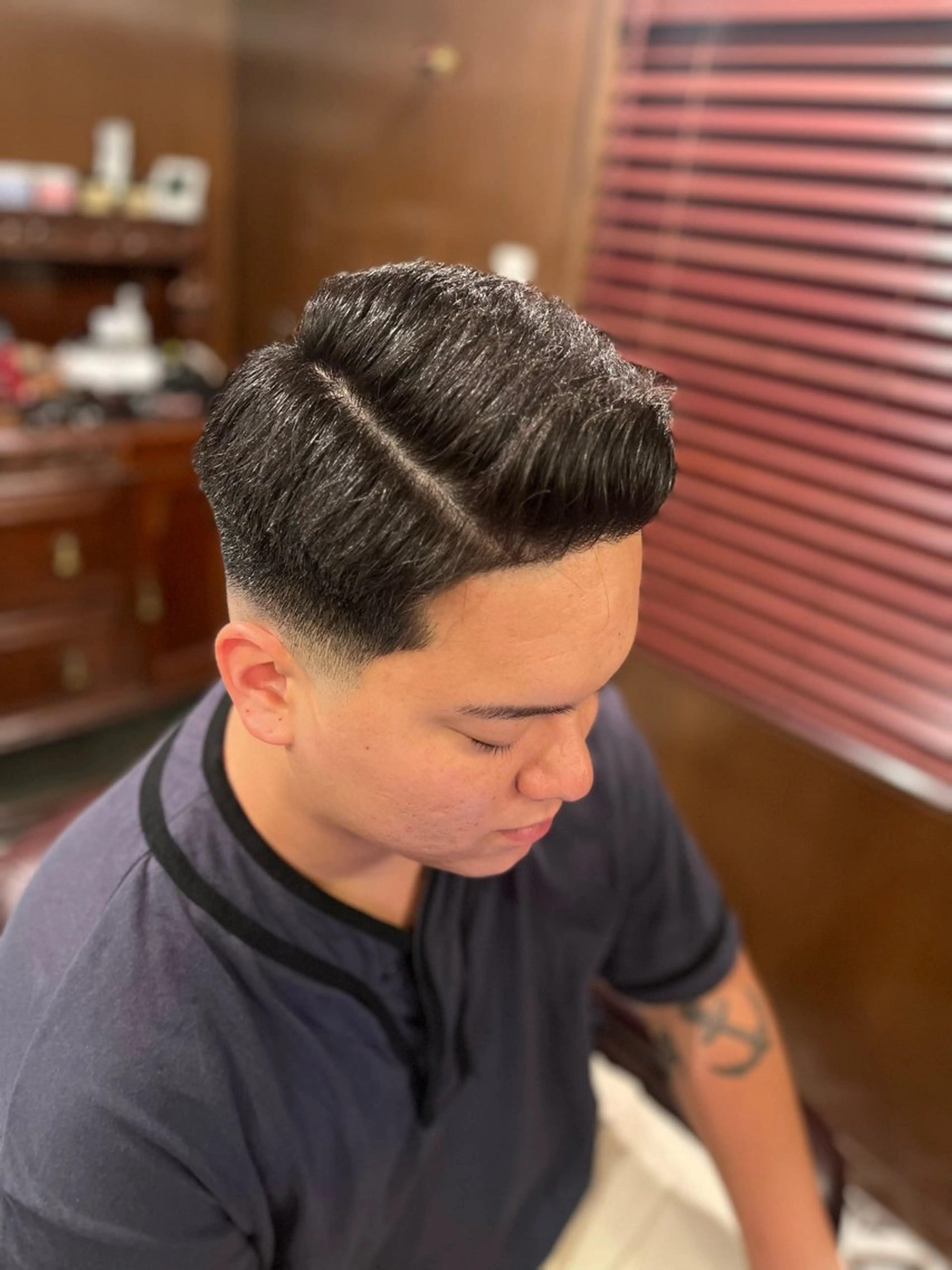 ショート メンズ フェードカット スキンフェード 💈河村 美波💈のヘアスタイル