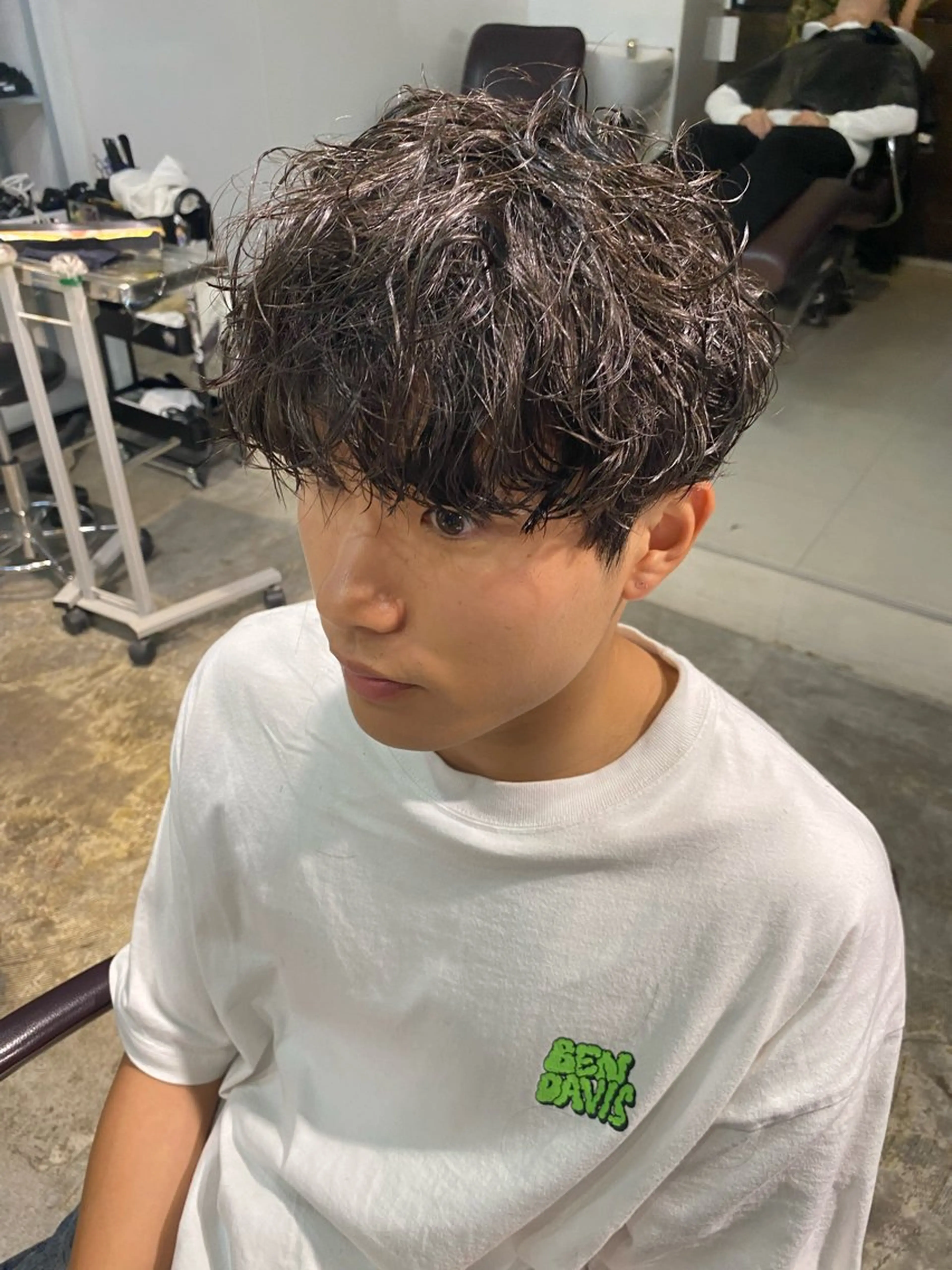 パーマ メンズ カット パーマ パーマ特化/フェザー パーマシャドウ/真生のヘアスタイル