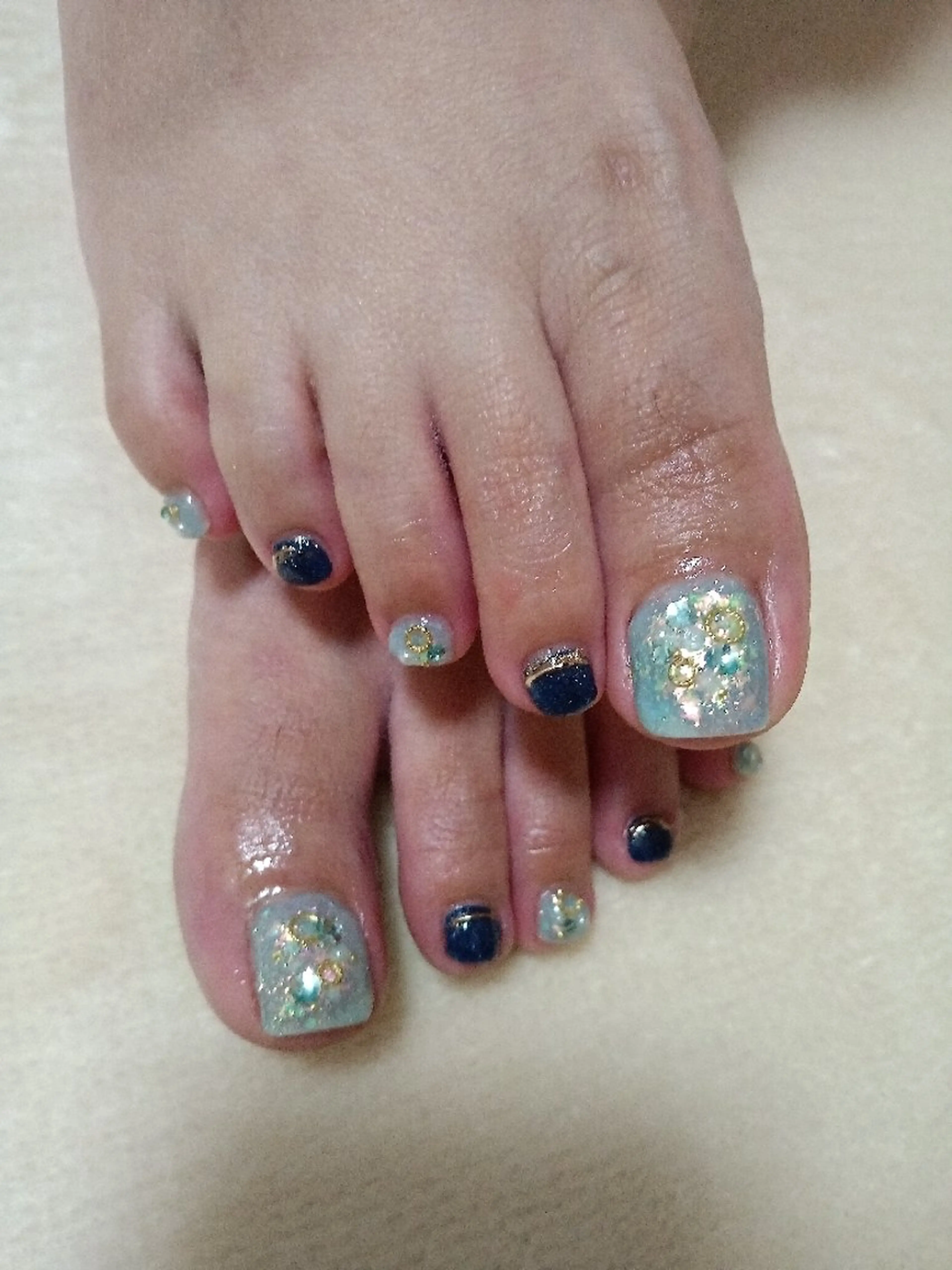 ネイル キラキラネイル Wisteria Nail_Yukieのネイルデザイン