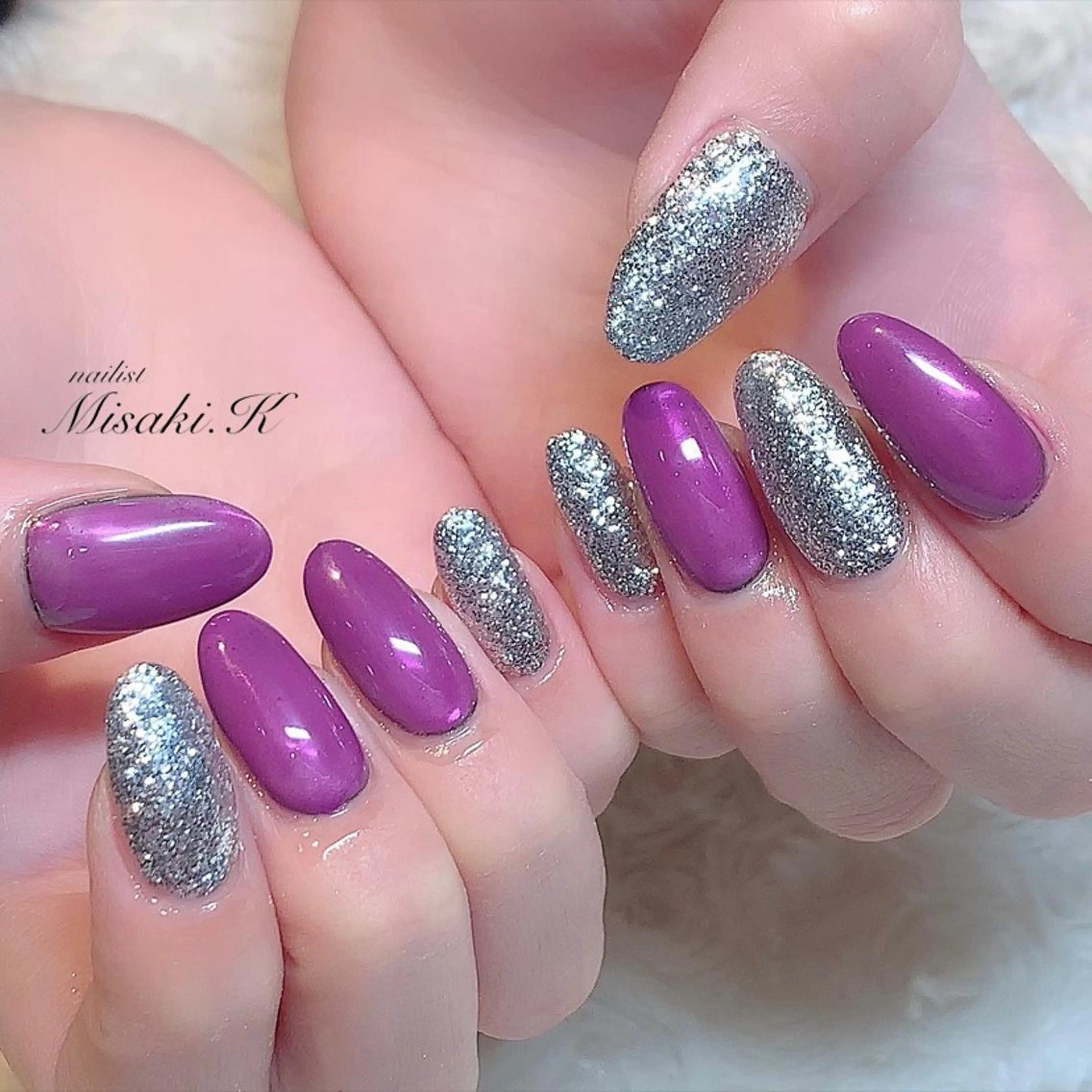 ネイル ミラーネイル K. Misakiのネイルデザイン