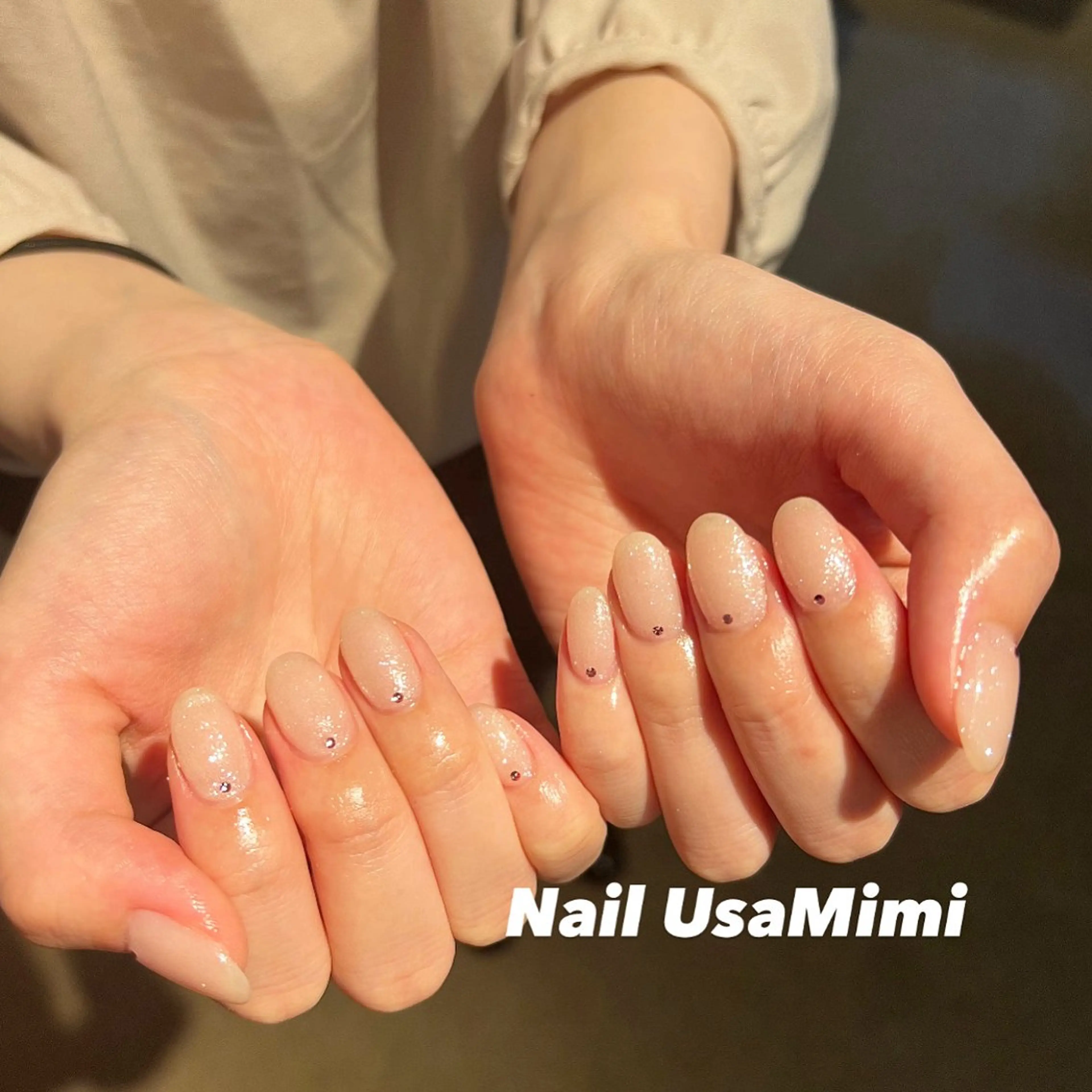 ネイル ジェルネイル 韓国ネイル マグネットネイル 持ち込み ワンカラーネイル 本町NailUsa Mimi RIKOのネイルデザイン