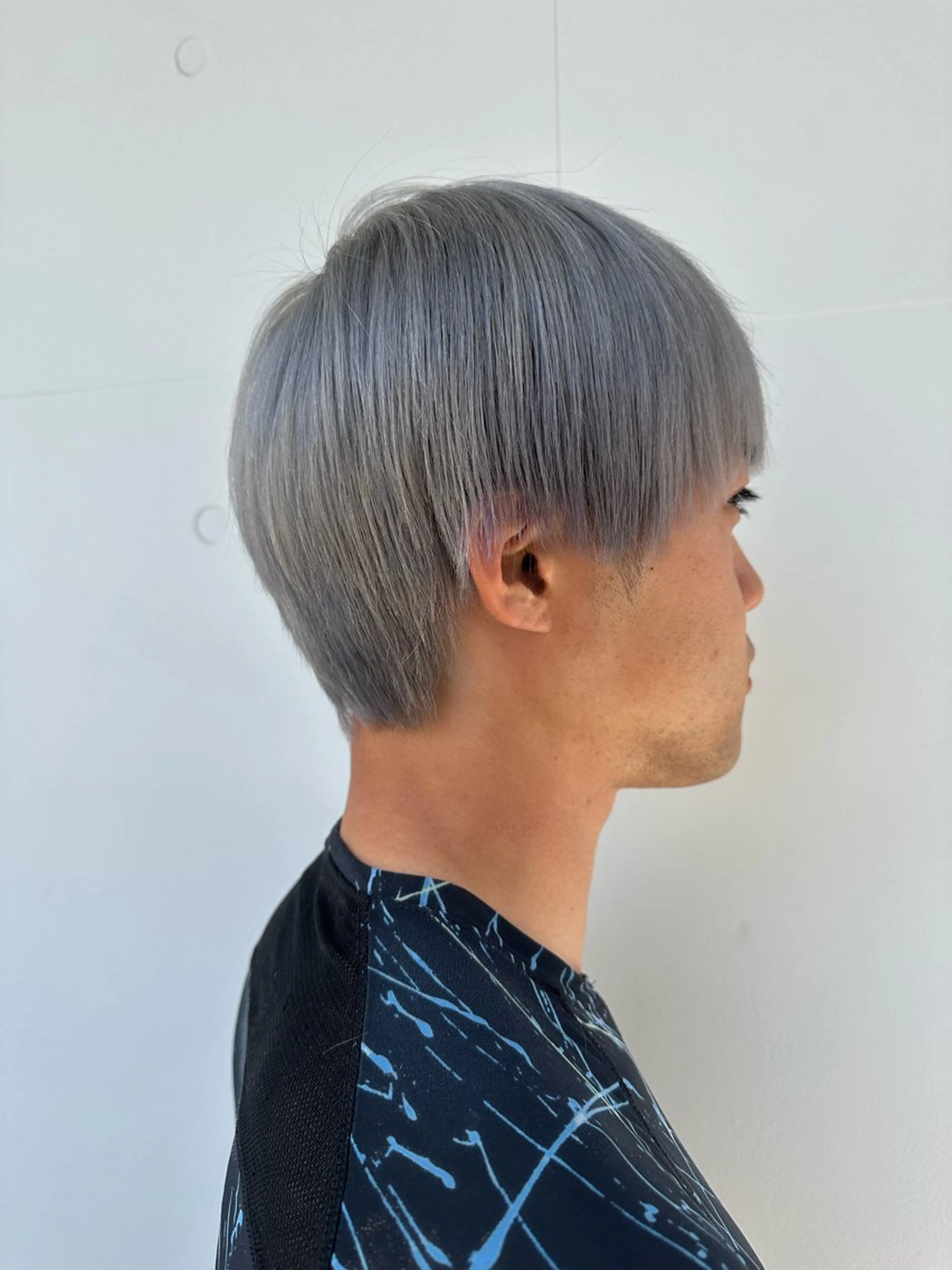 カラー メンズ メンズブリーチ メンズハイトーン メンズインナーカラー メンズ韓国風 メンズウルフカット fullbloom hair&spa所属・DAIKIベージュ 🍂レイヤーカットのヘアスタイル