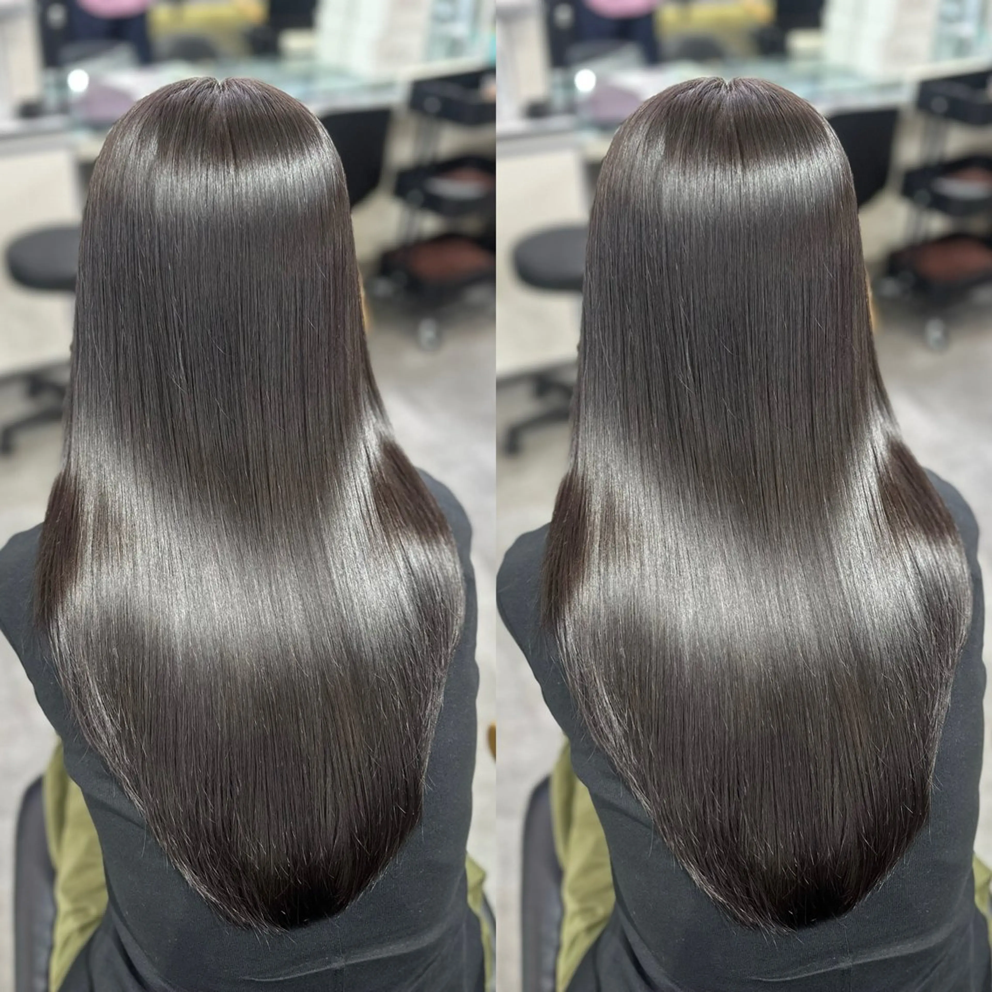 ロング カット ヘアカラー 縮毛矯正 トリートメント 縮毛矯正💎髪質改善 艶カラー/木下のヘアスタイル