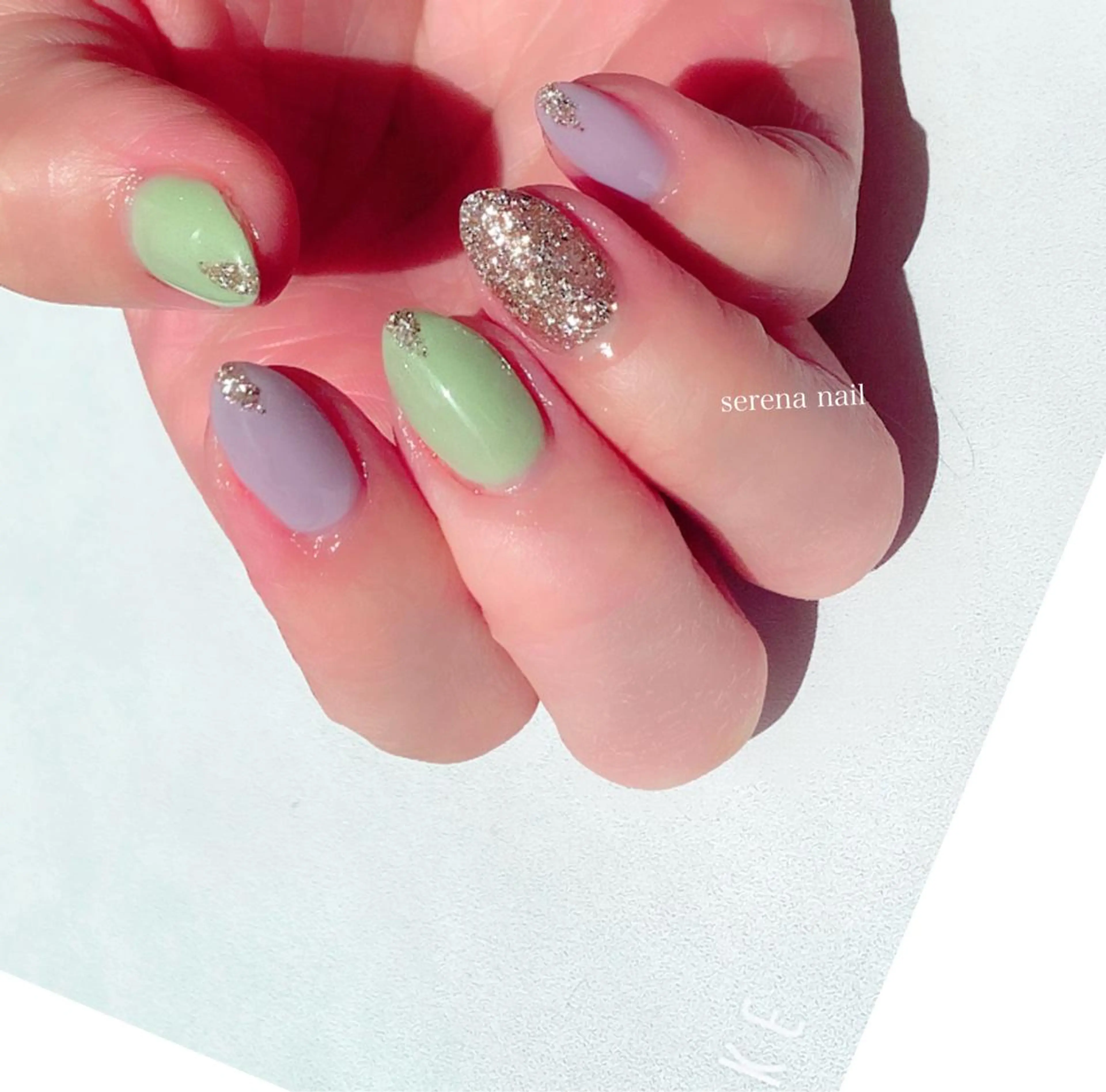 ネイル アートネイル ラメ(グリッター) serena nailのネイルデザイン