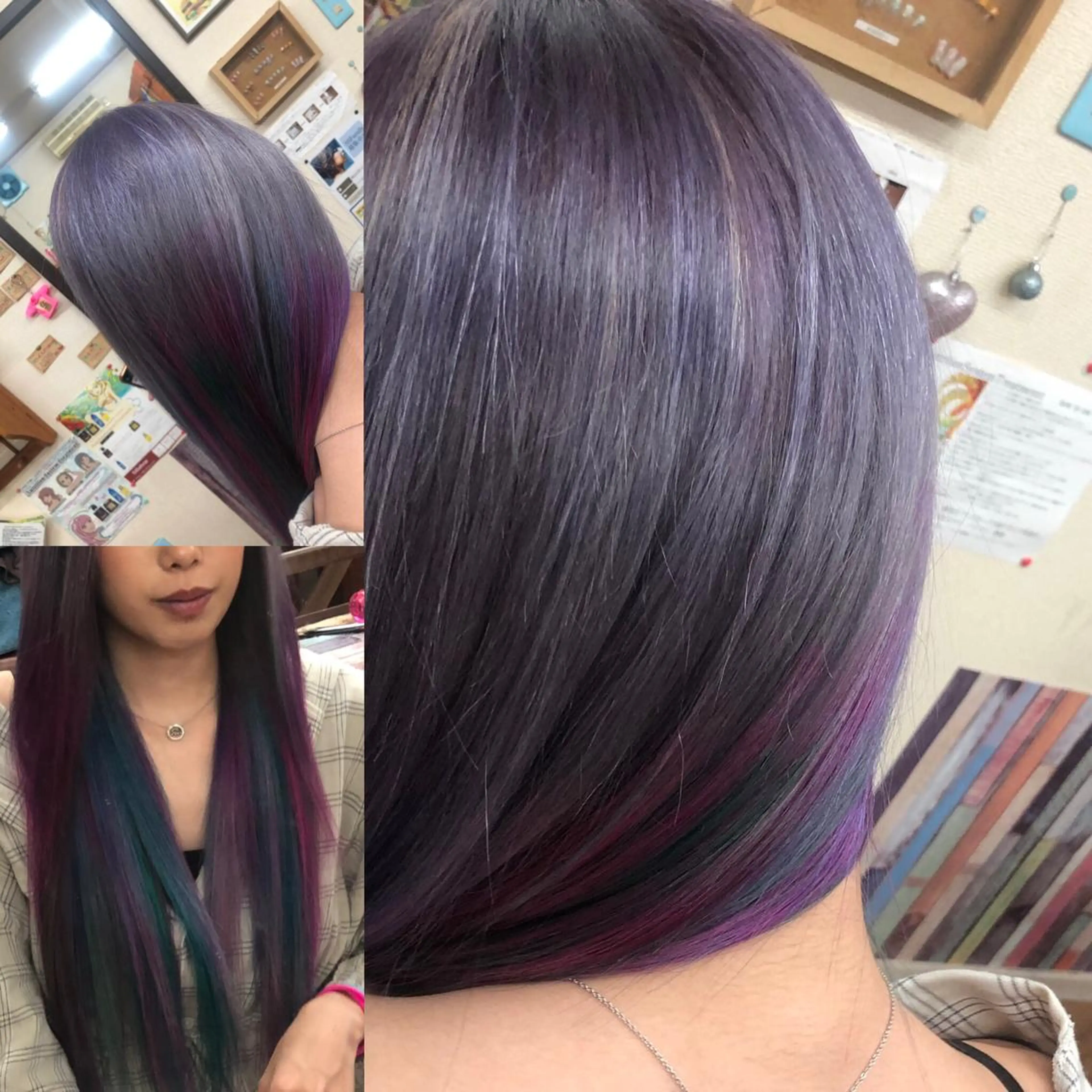 ミディアム ハイライト ヘアカラー トリートメント kou艶髪師色髪師 こう 艶髪師色髪師のヘアスタイル