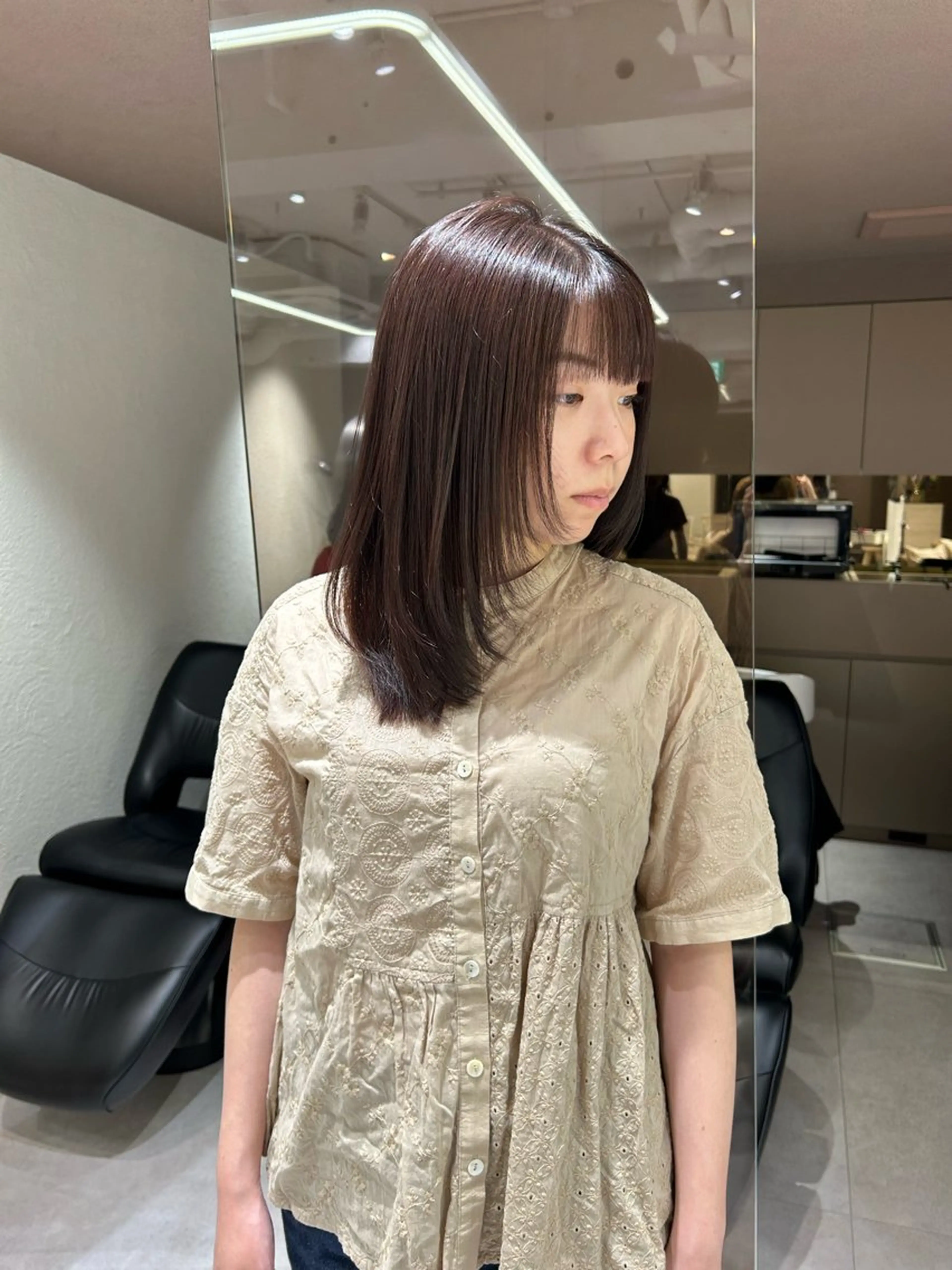 セミロング カラー 🌟透明感カラー🌟 恵比寿/sayuのヘアスタイル