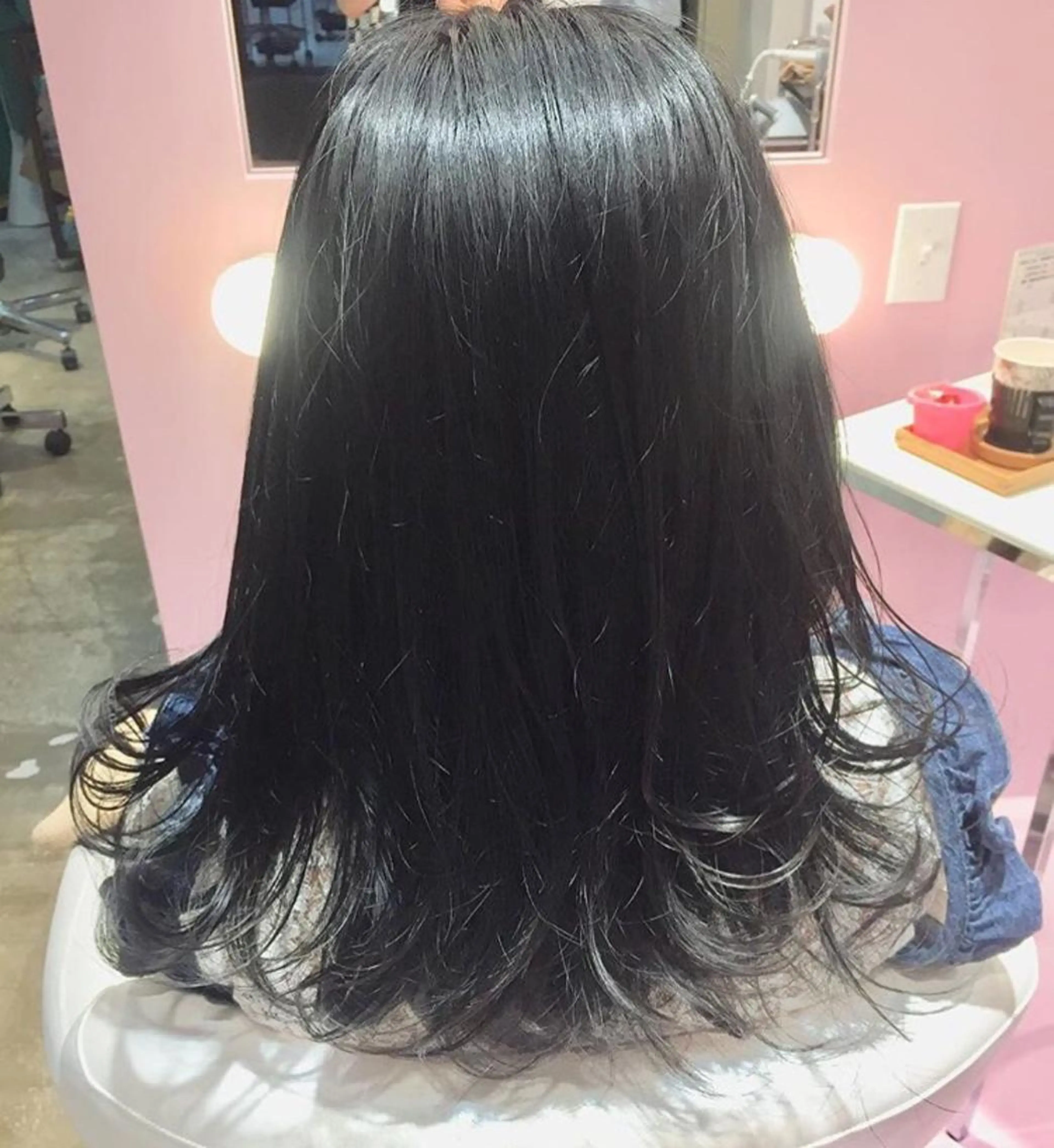 セミロング アッシュ カット ヘアカラー トリートメント 所渉/韓国レイヤー /ウルフカットのヘアスタイル