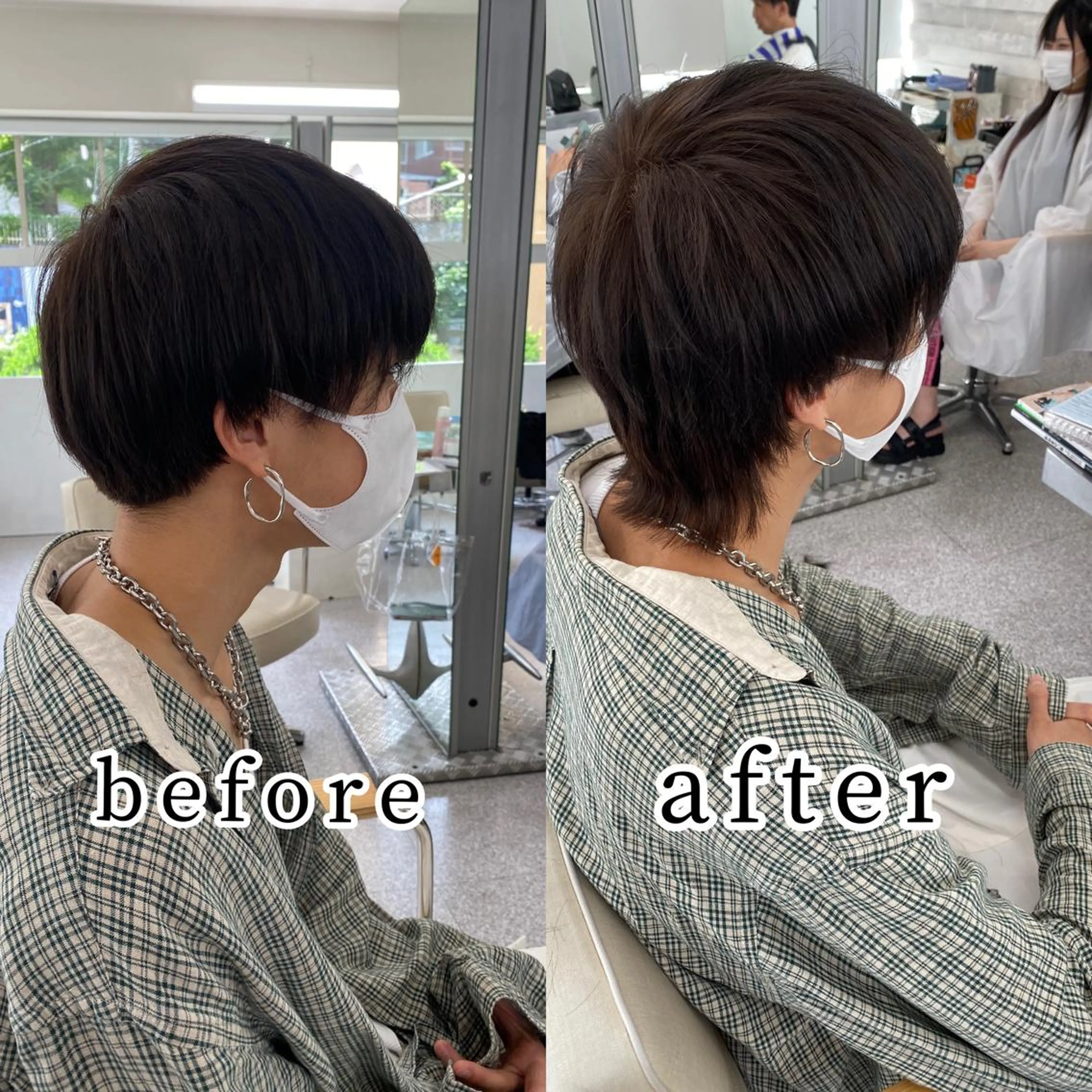 【men's】カット×メンズウルフエクステの写真