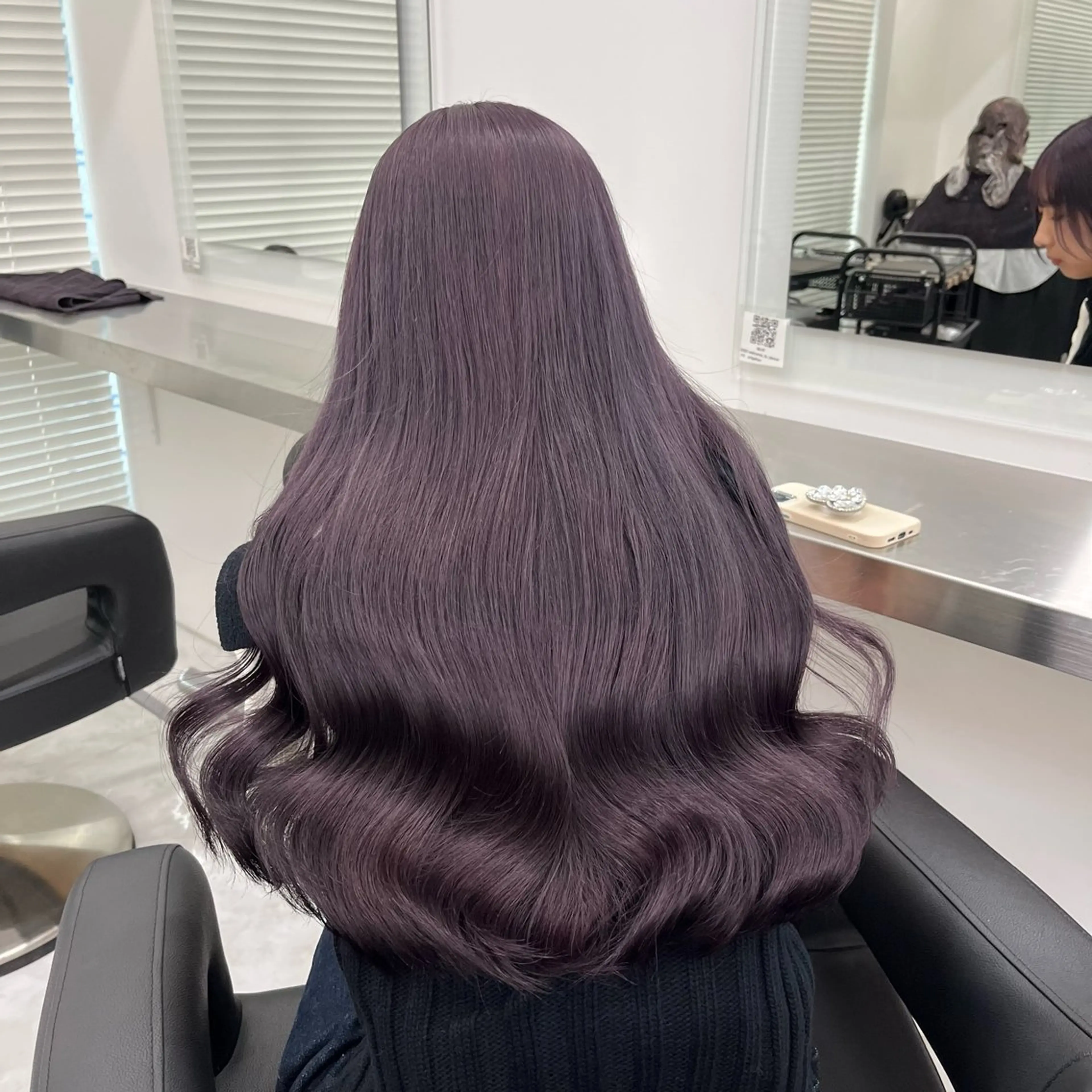 ロング ヘアカラー トリートメント ヘッドスパ 💗韓国暖色ヘア NO.1💗🪽のヘアスタイル