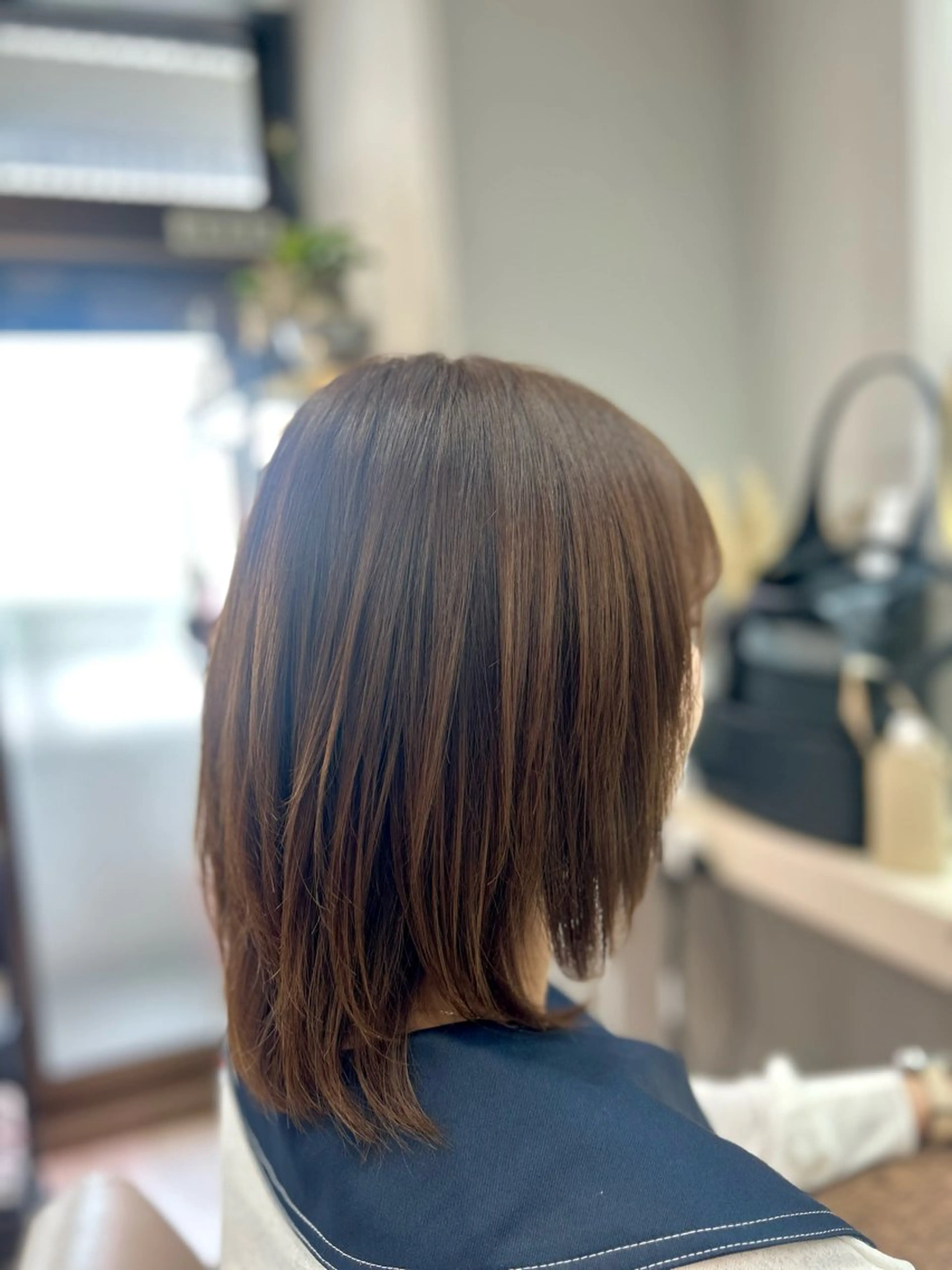 セミロング レイヤーカット カット トリートメント 池田 太一のヘアスタイル