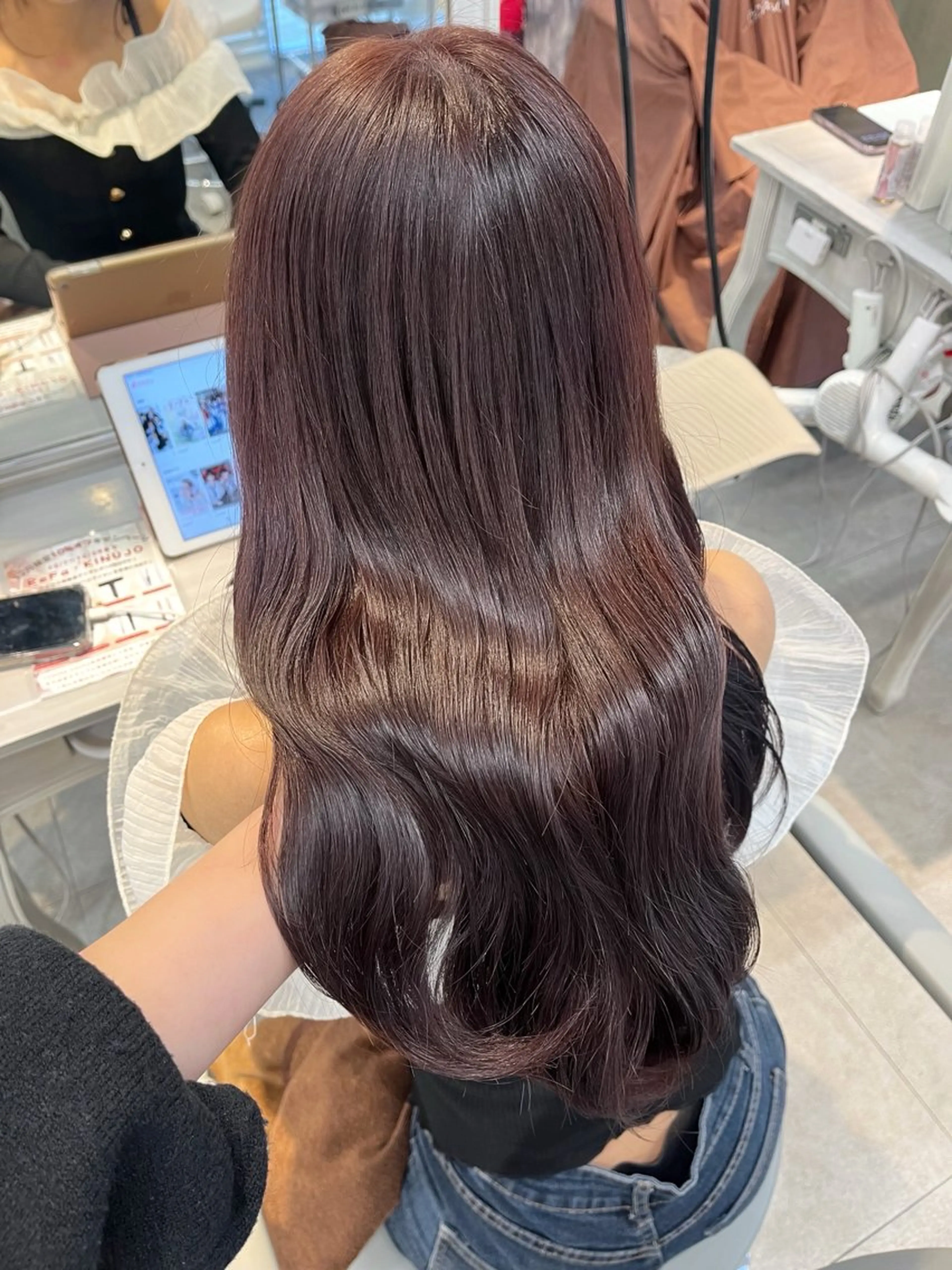 ロング カラー ヘアカラー トリートメント 🍓艶モテ暖色カラー 🎀mayu🍓のヘアスタイル