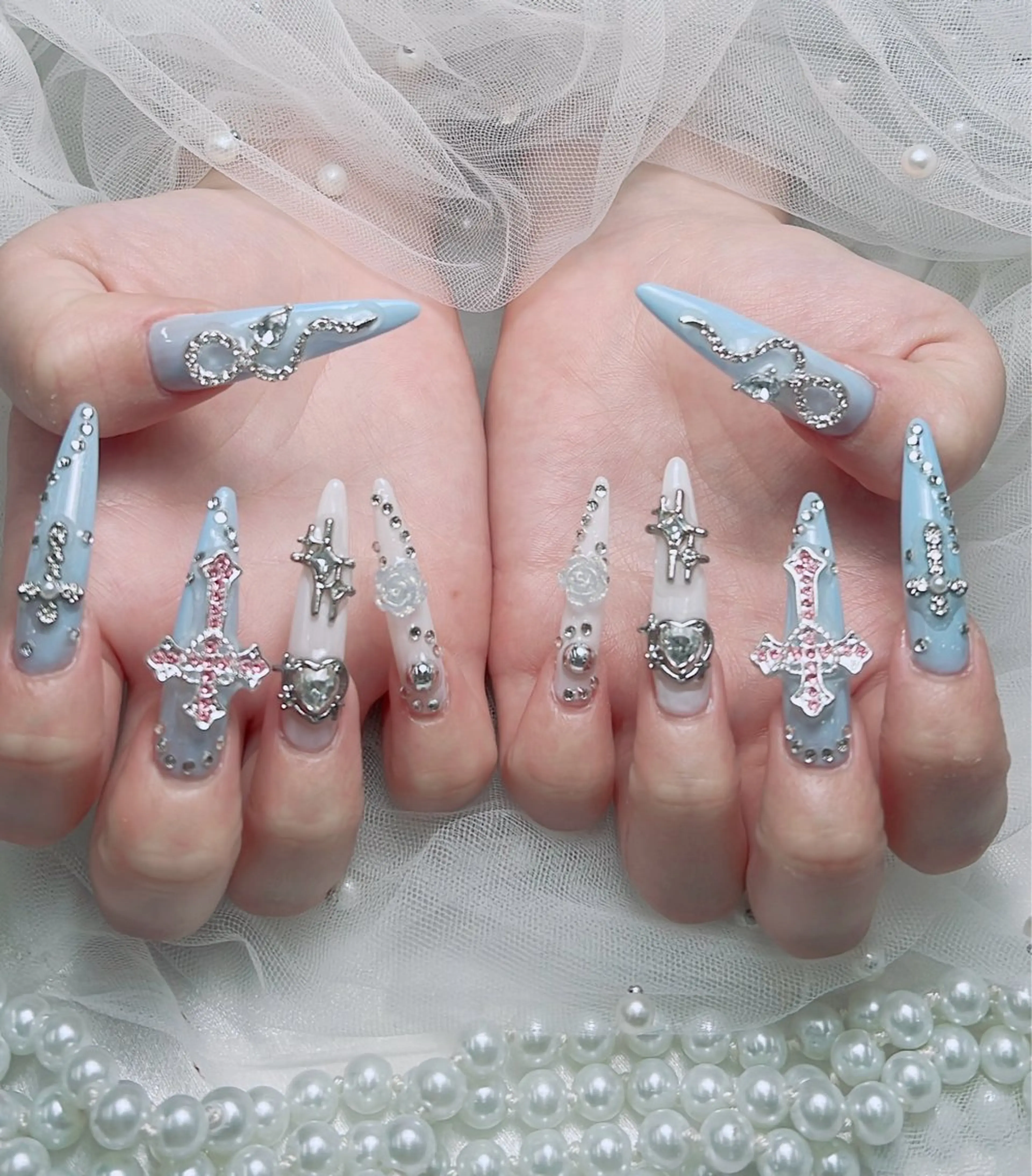 人気NO1. チップスカルプ長さだし込み+10本パーツやり放題の写真