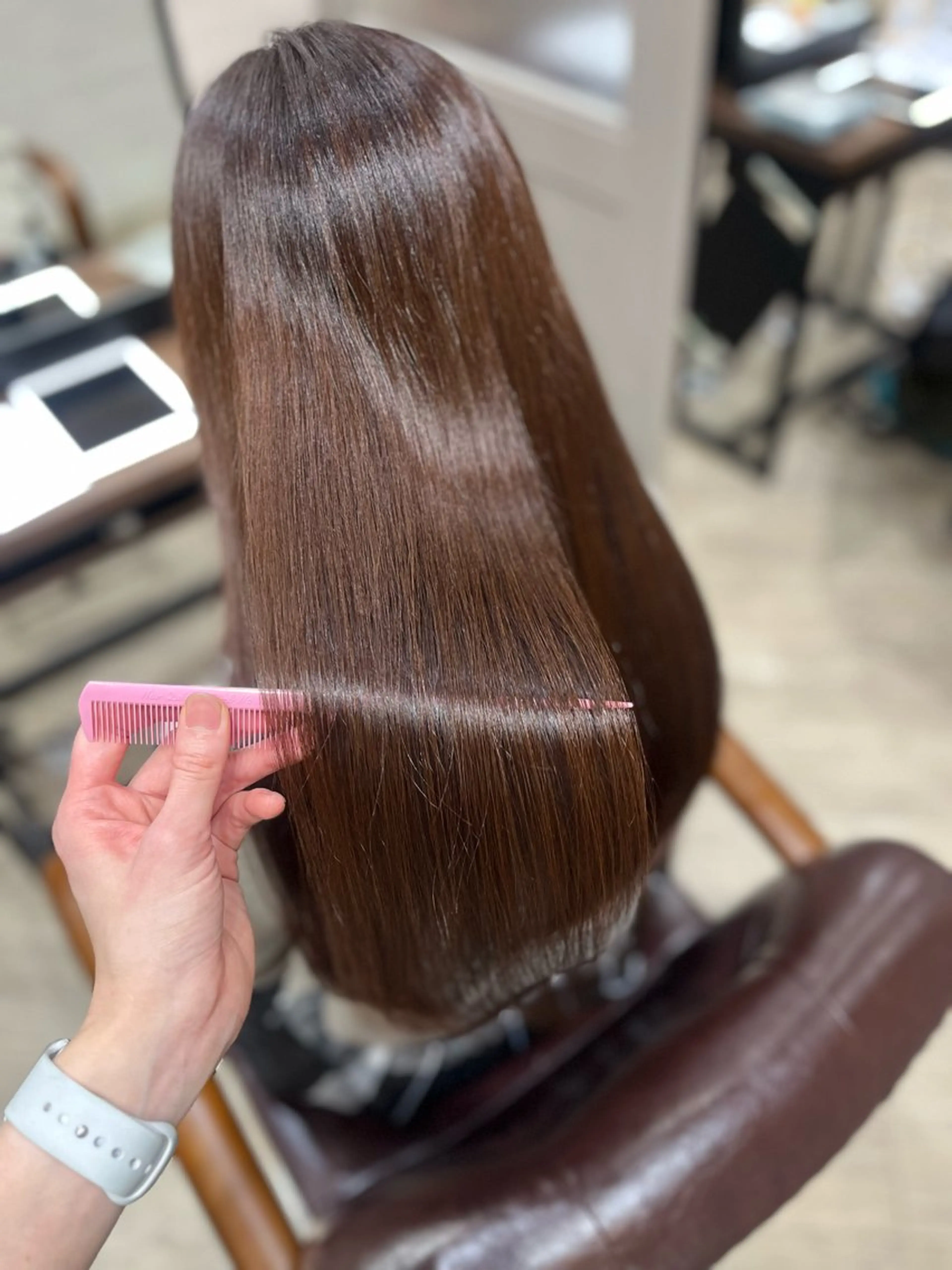 ロング カラー ブラウンカラー カット ヘアカラー トリートメント ヘッドスパ 🫧ぷる艶カラー🫧 Yuubi🦩のヘアスタイル