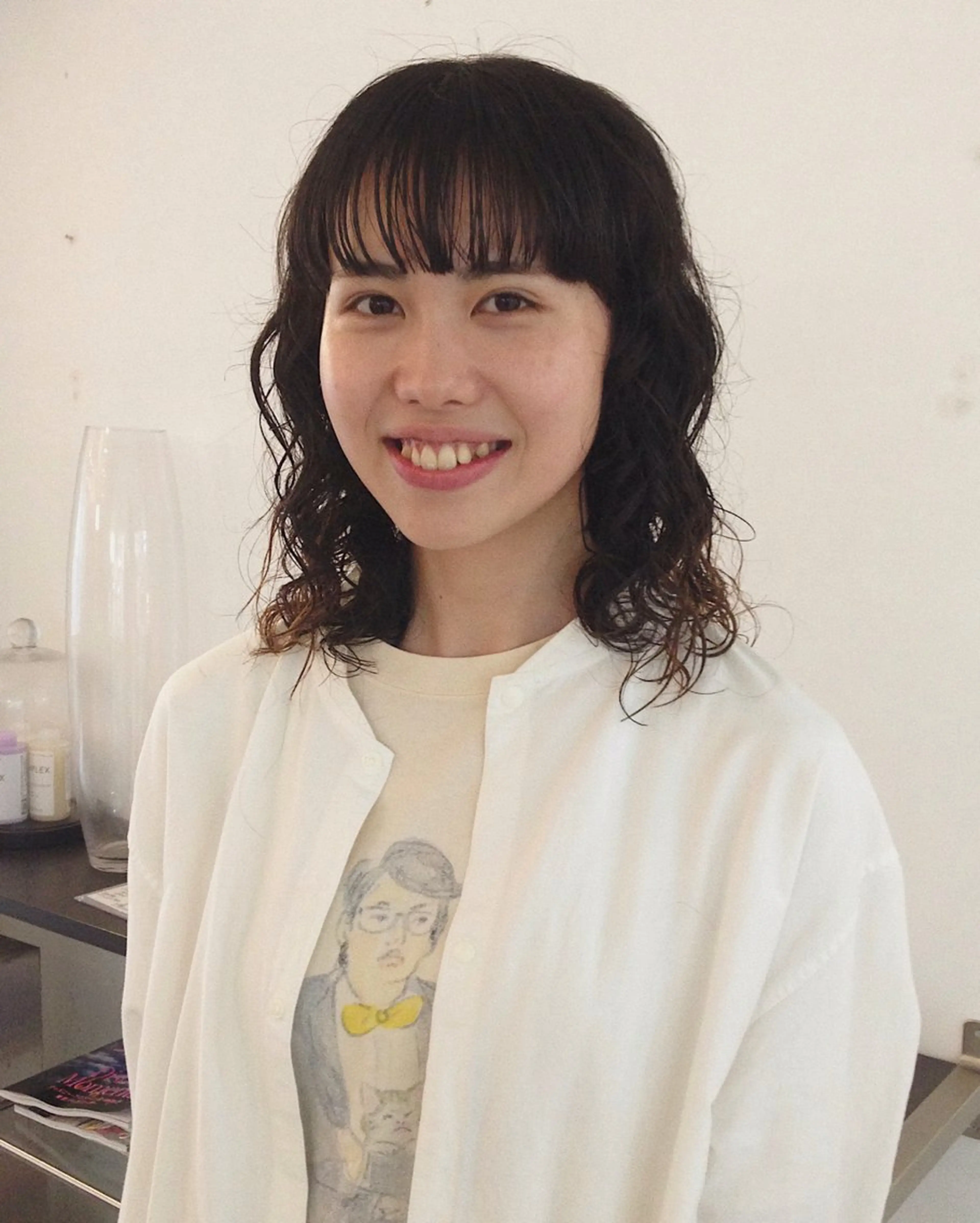 セミロング パーマ セミロングパーマ ナカ/パーマ /メンズパーマのヘアスタイル