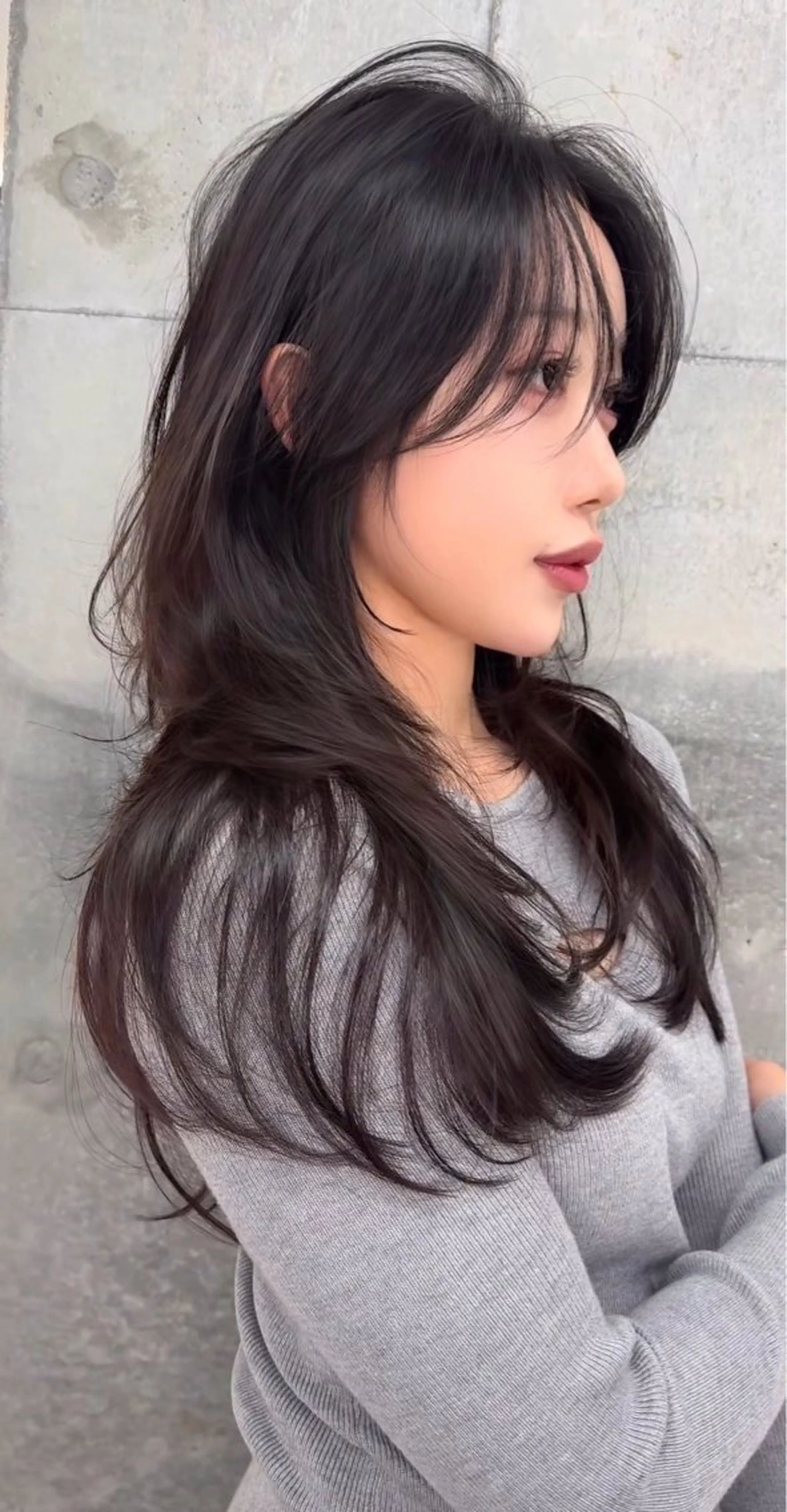 ロング カラー ヘアカラー トリートメント Lond mare レイヤーカット/韓国のヘアスタイル