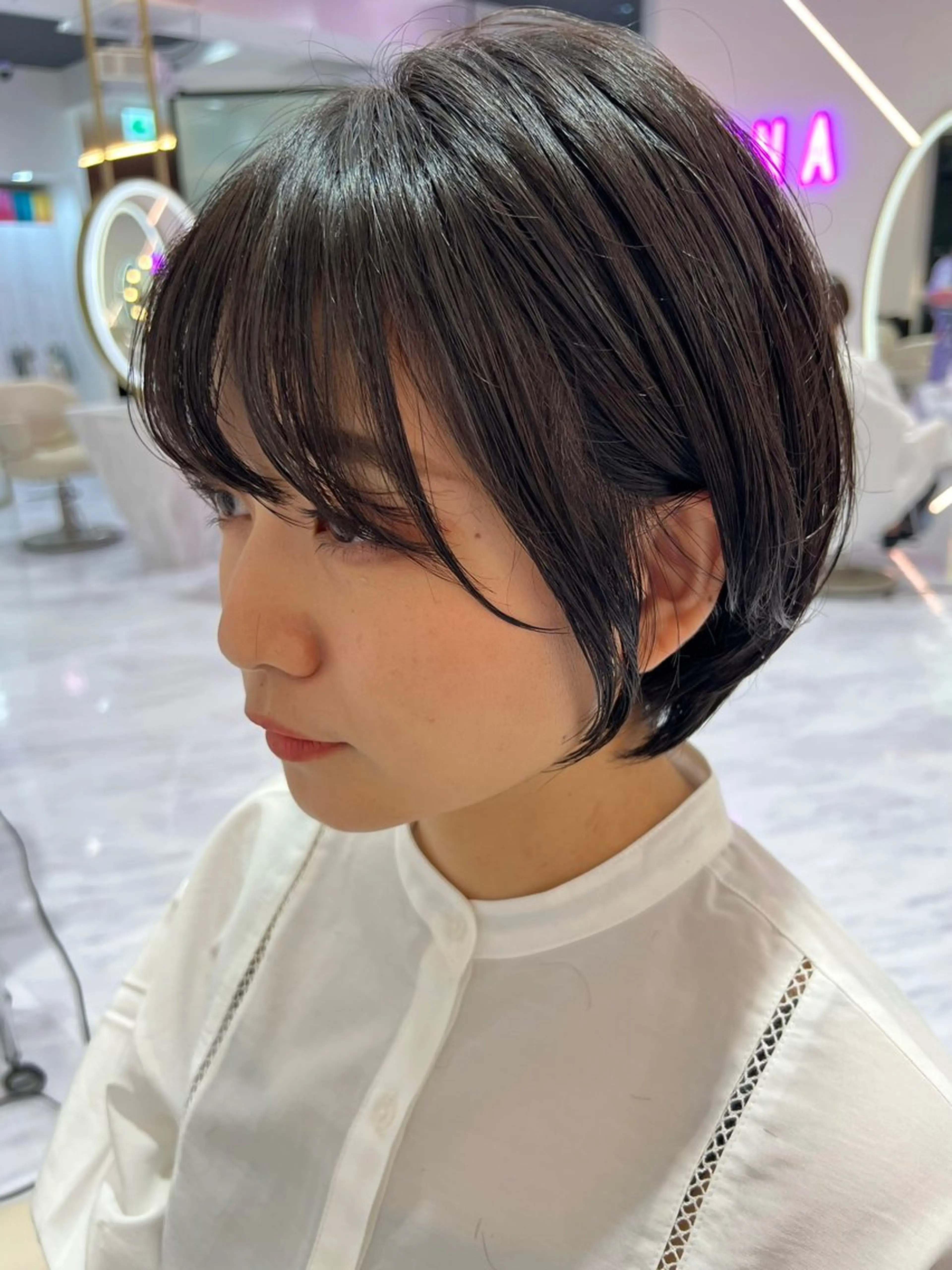 ショート ショートヘア 小顔カット カット ヘアカラー ショート/丸み/ 小顔/ERIのヘアスタイル