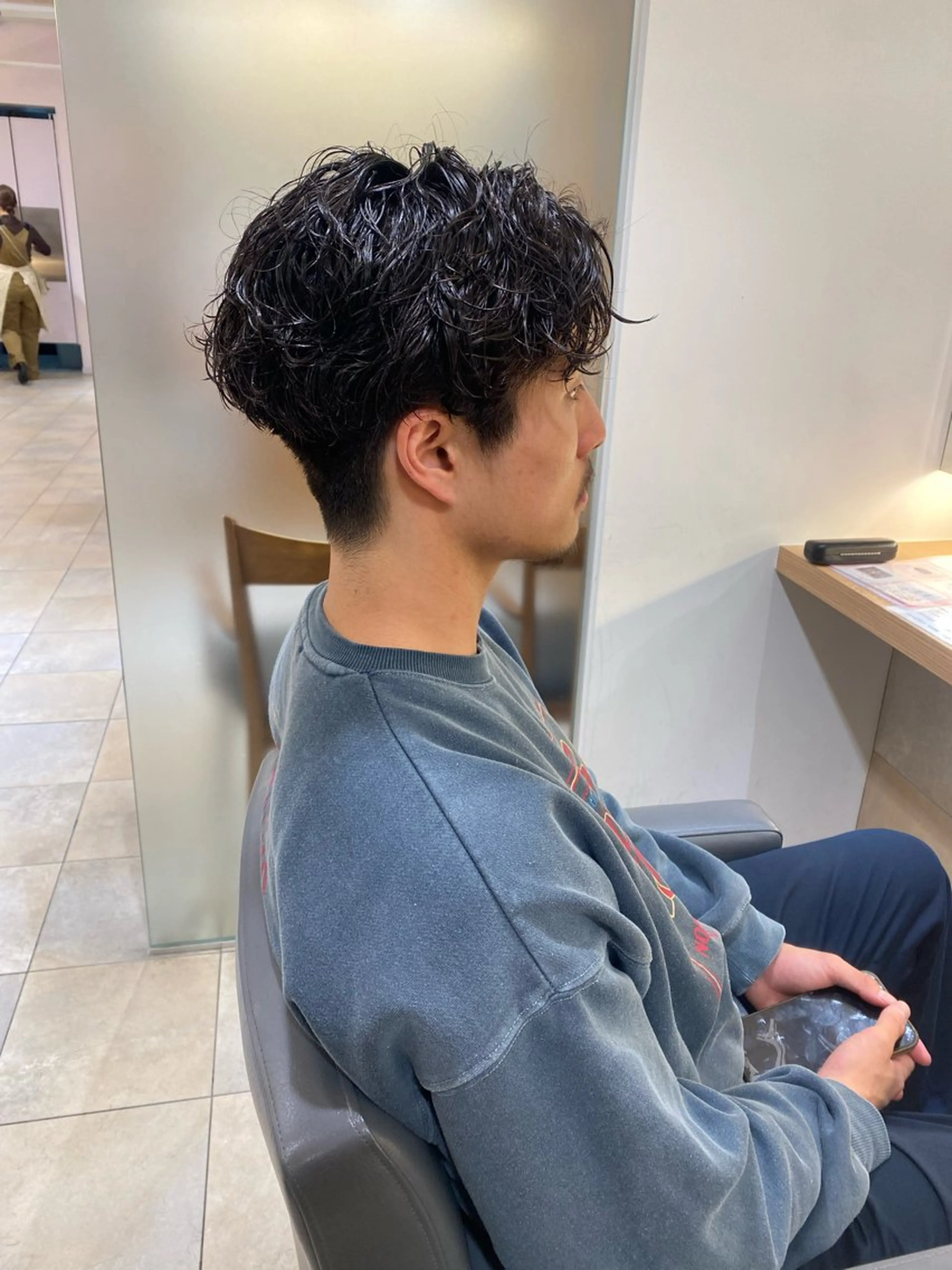 パーマ メンズ カット パーマ 谷川 あかりのヘアスタイル