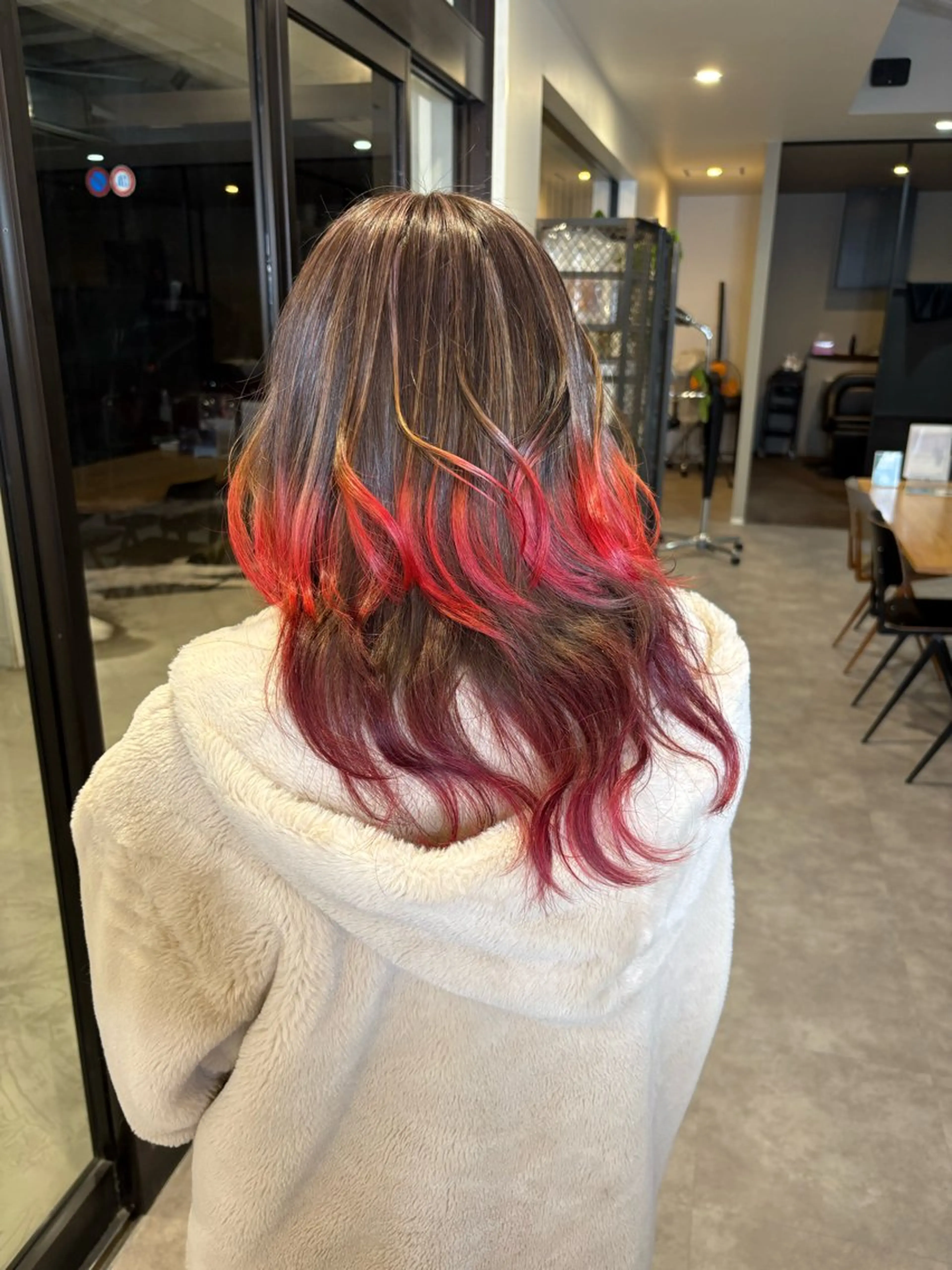 セミロング ヘアカラー トリートメント number＋所属・number＋ / 璃々花のヘアスタイル