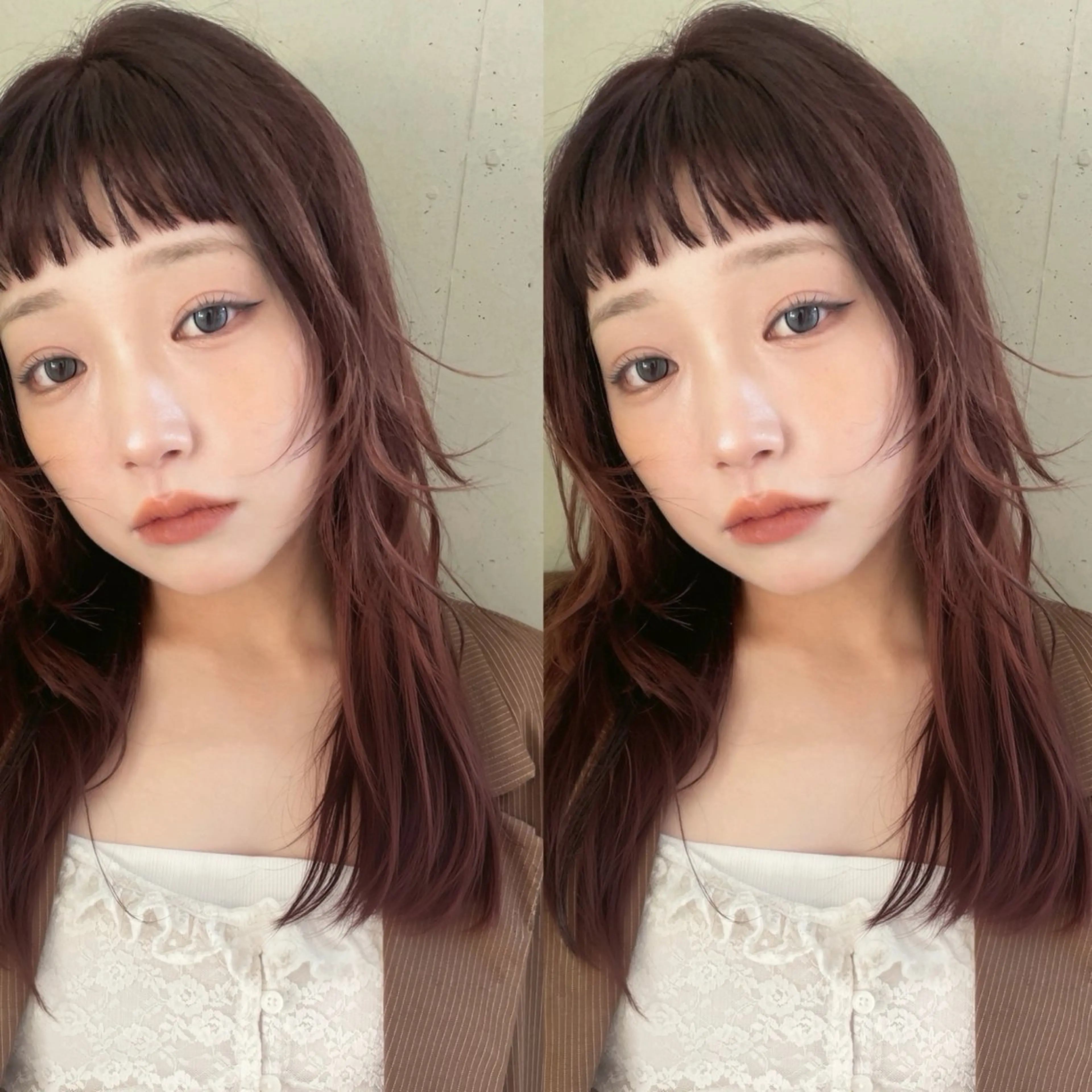 ロング カラー レイヤーカット 表参道/レイヤー/暖 色/Ｗカラー/小春のヘアスタイル