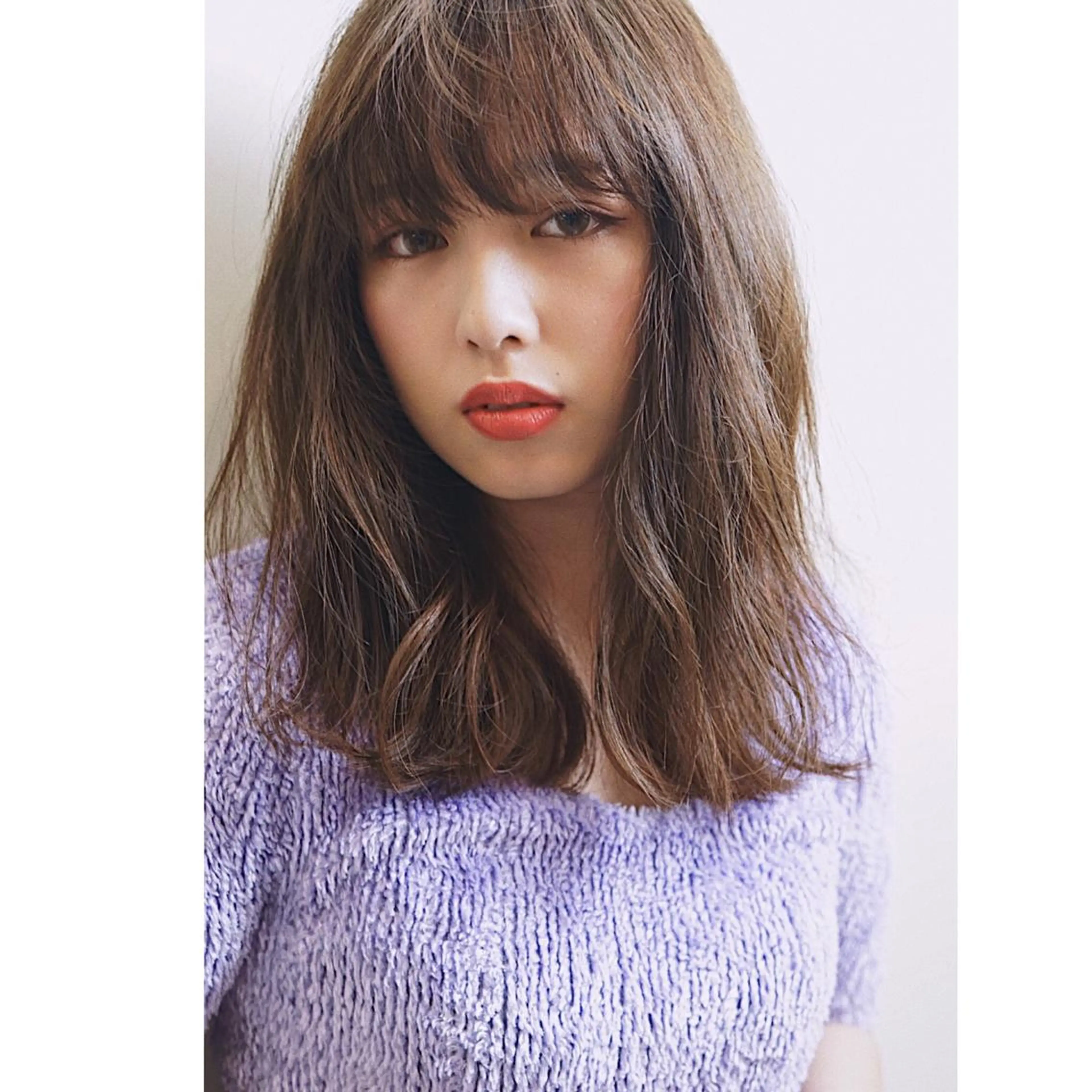 ミディアム ✨艶ブリーチカラー ✨四ノ宮裕己のヘアスタイル