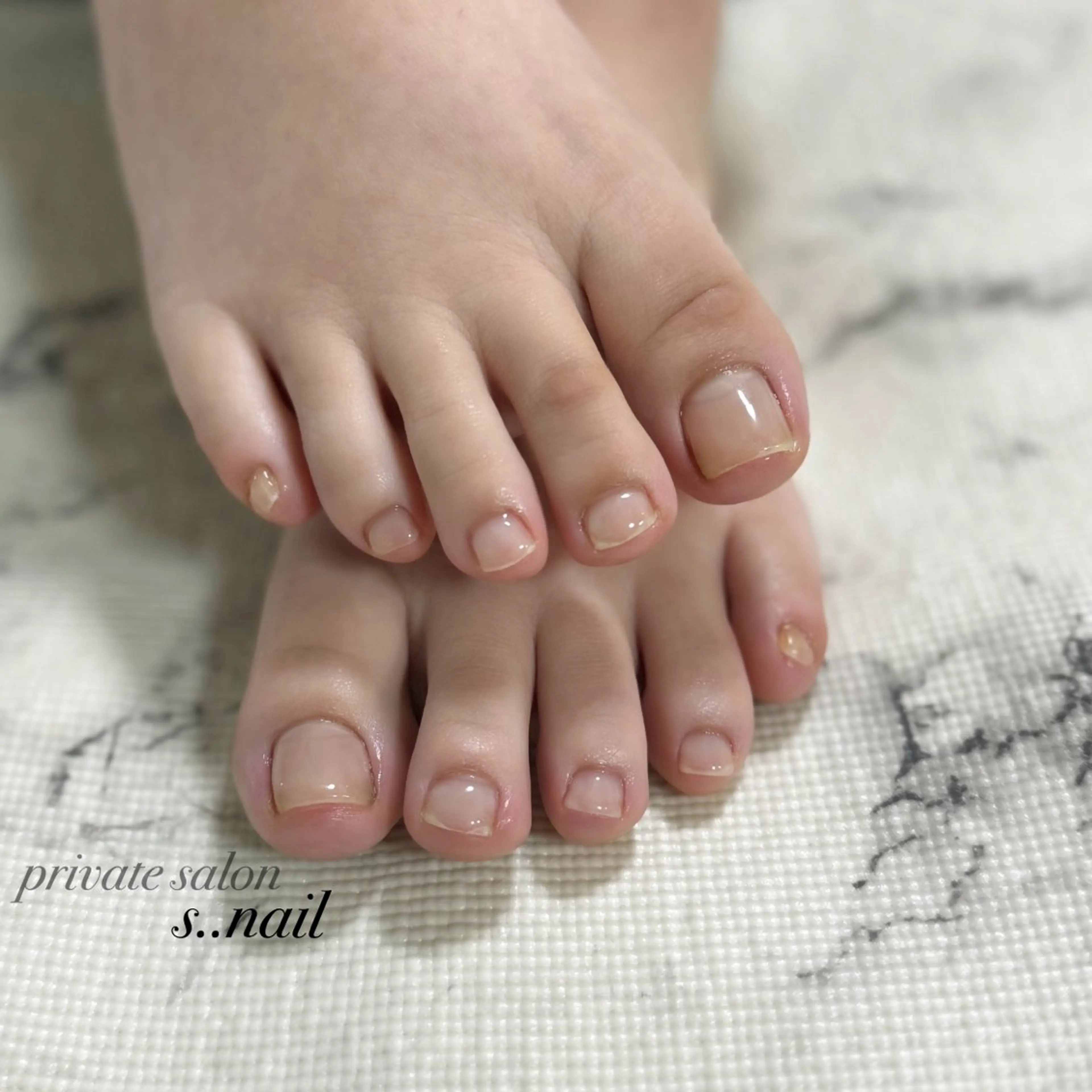 ネイル クリアネイル フットネイル ジェルネイル ハンドネイル フットネイル s..nail / MORITAのネイルデザイン