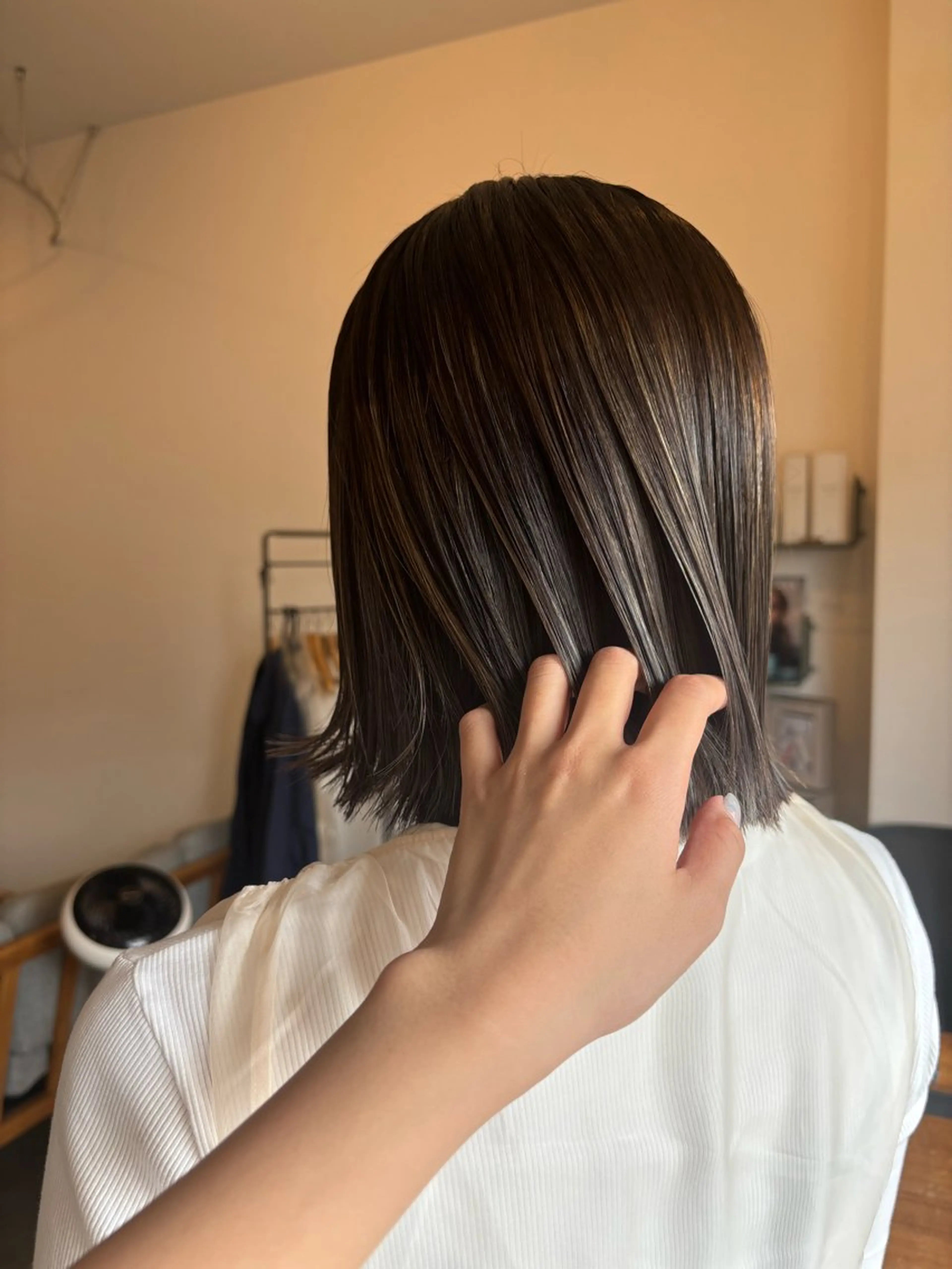 ショート カラー グレージュ ハイライトカラー ハイライト REIKA 【eito】のヘアスタイル