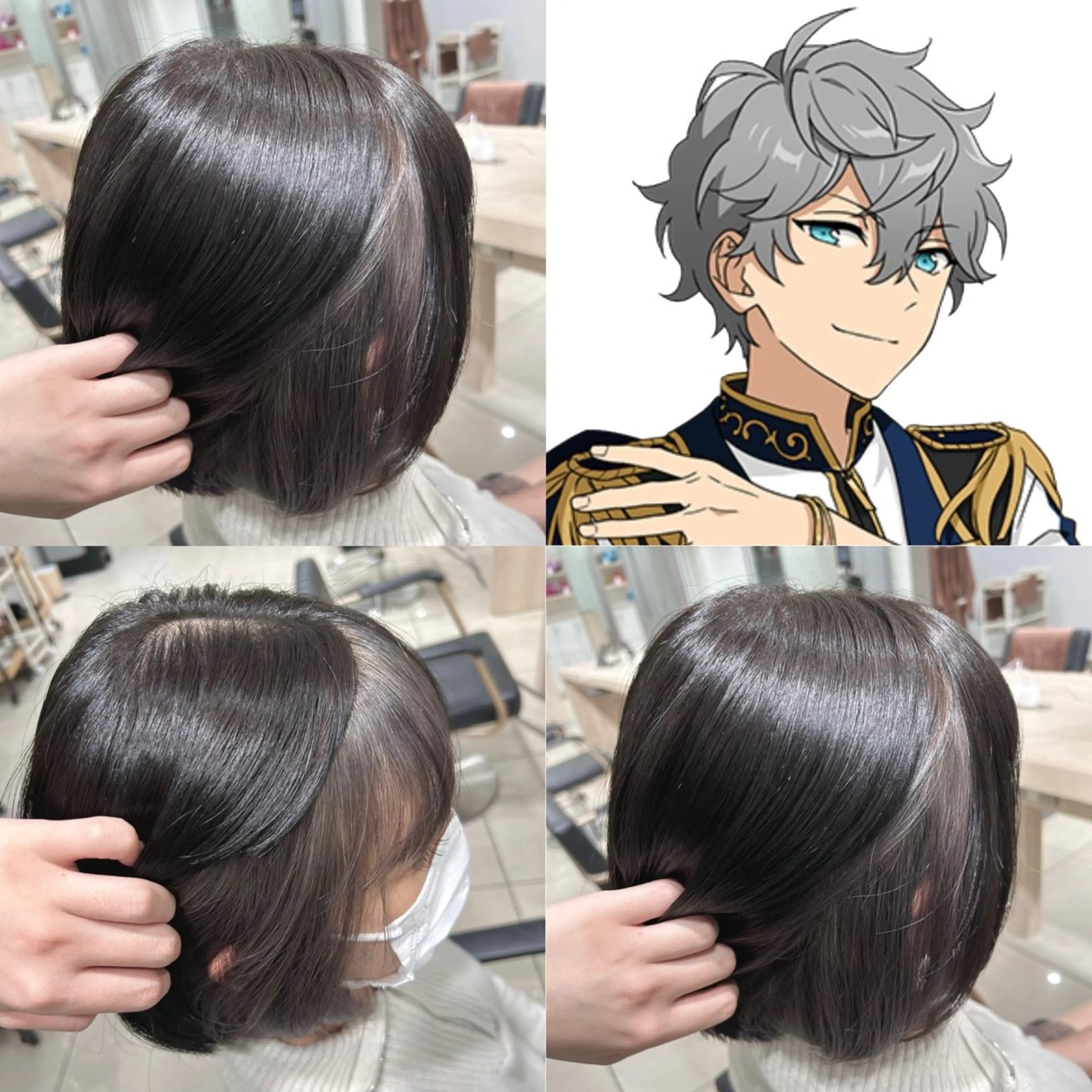 【こっそり可愛い🧚🏻】🎀推しカラー‪💚インナー・アンブレラカラー(ケアブリーチ)の写真