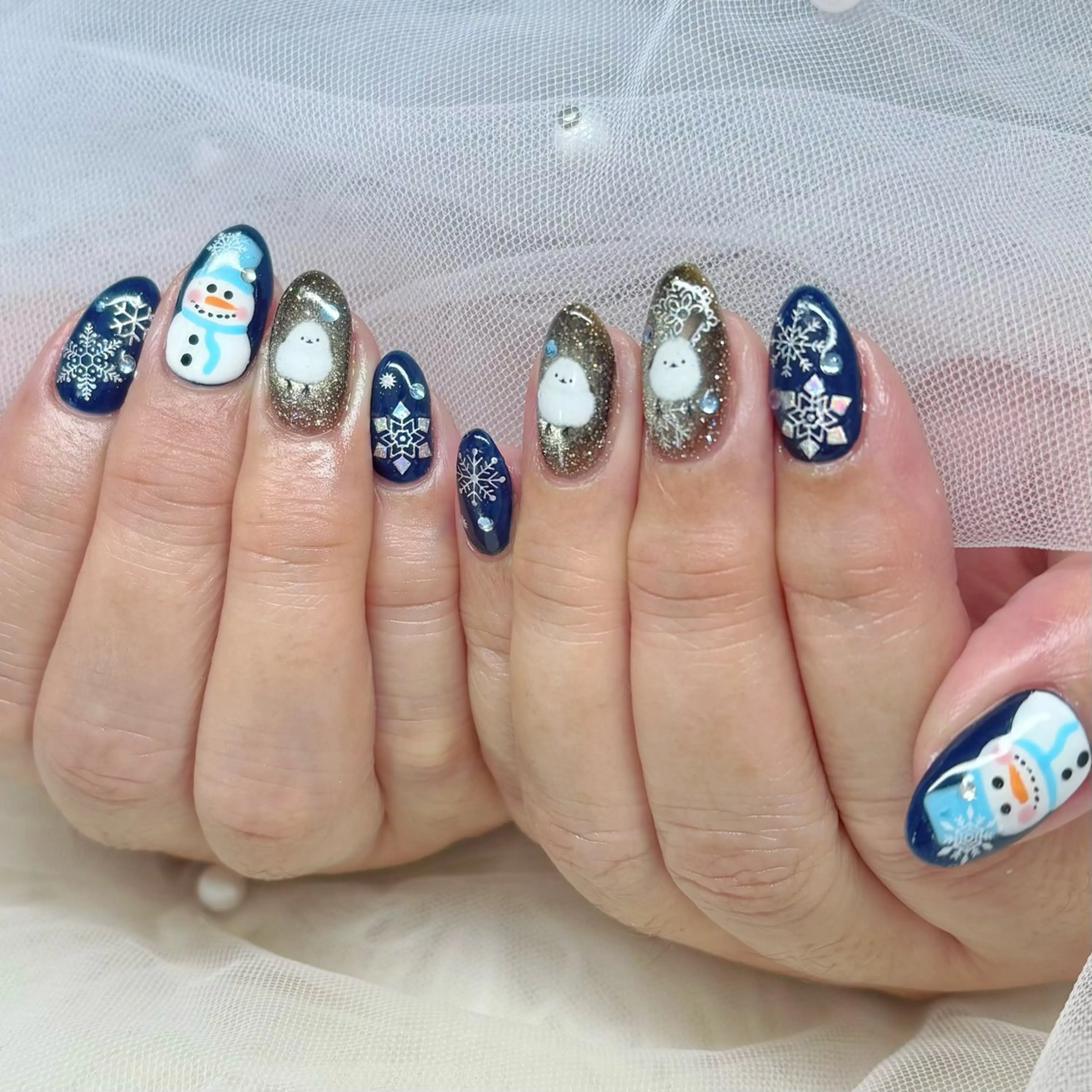 ネイル 持ち込み ハンドネイル Yuna🩵 RE:N.Nailのネイルデザイン