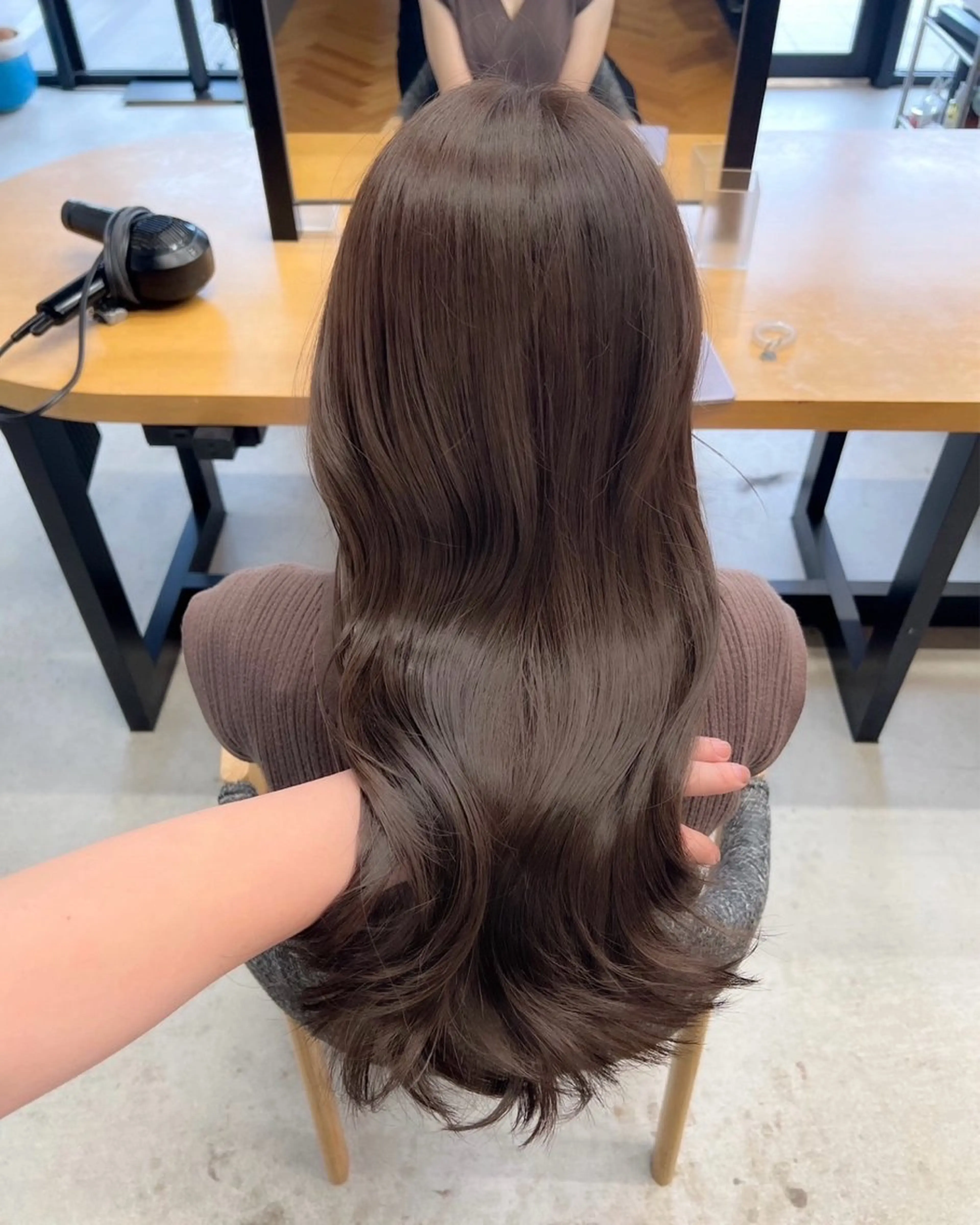 ミディアム カラー ベージュカラー ブリーチ ブラウンカラー チョコレートブラウン 透明感カラー ✨髪質改善 縮毛矯正 艶髪 立川 コウキ✨のヘアスタイル