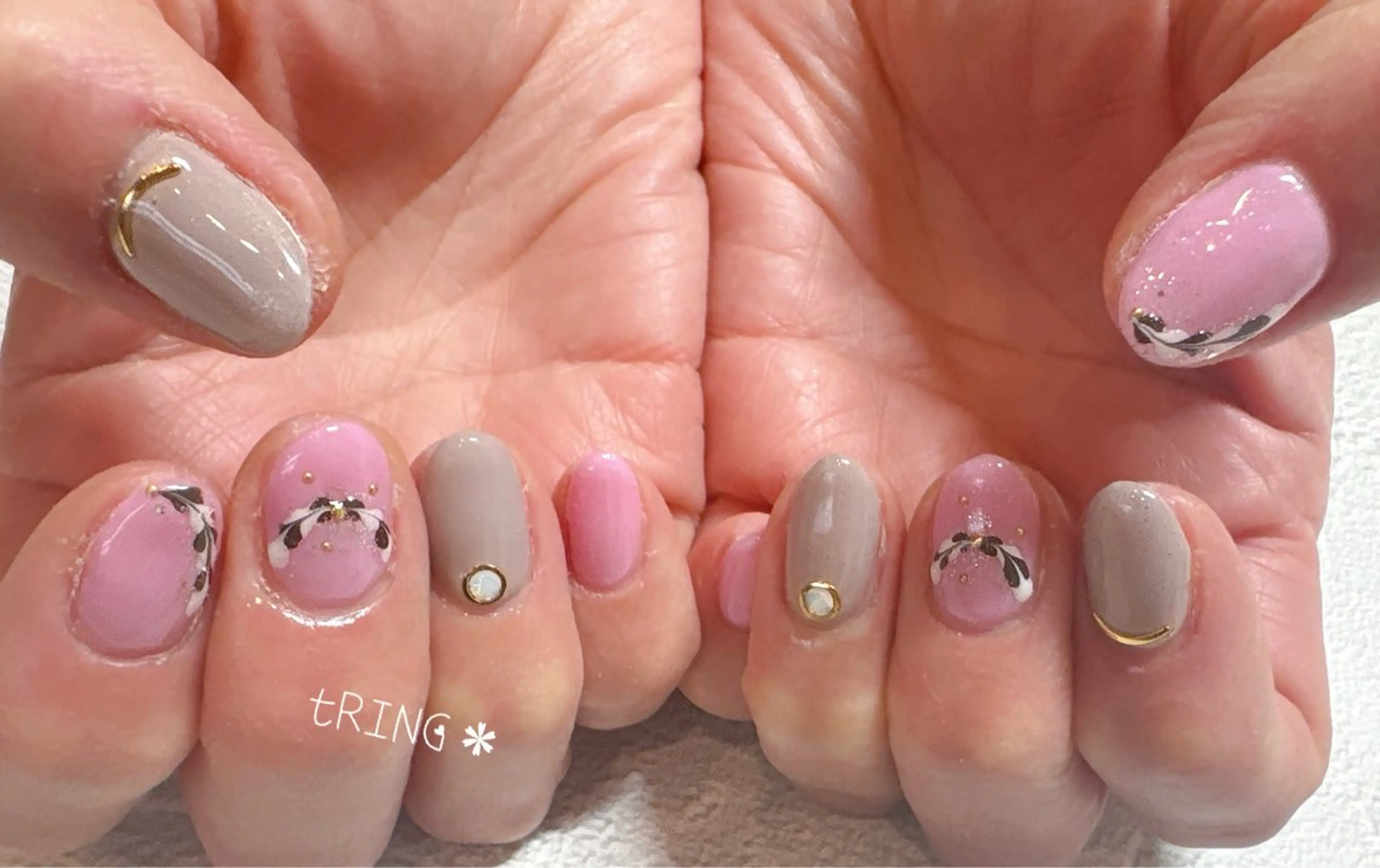 ネイル ハンドネイル tRING＊ しいの木台のネイルデザイン