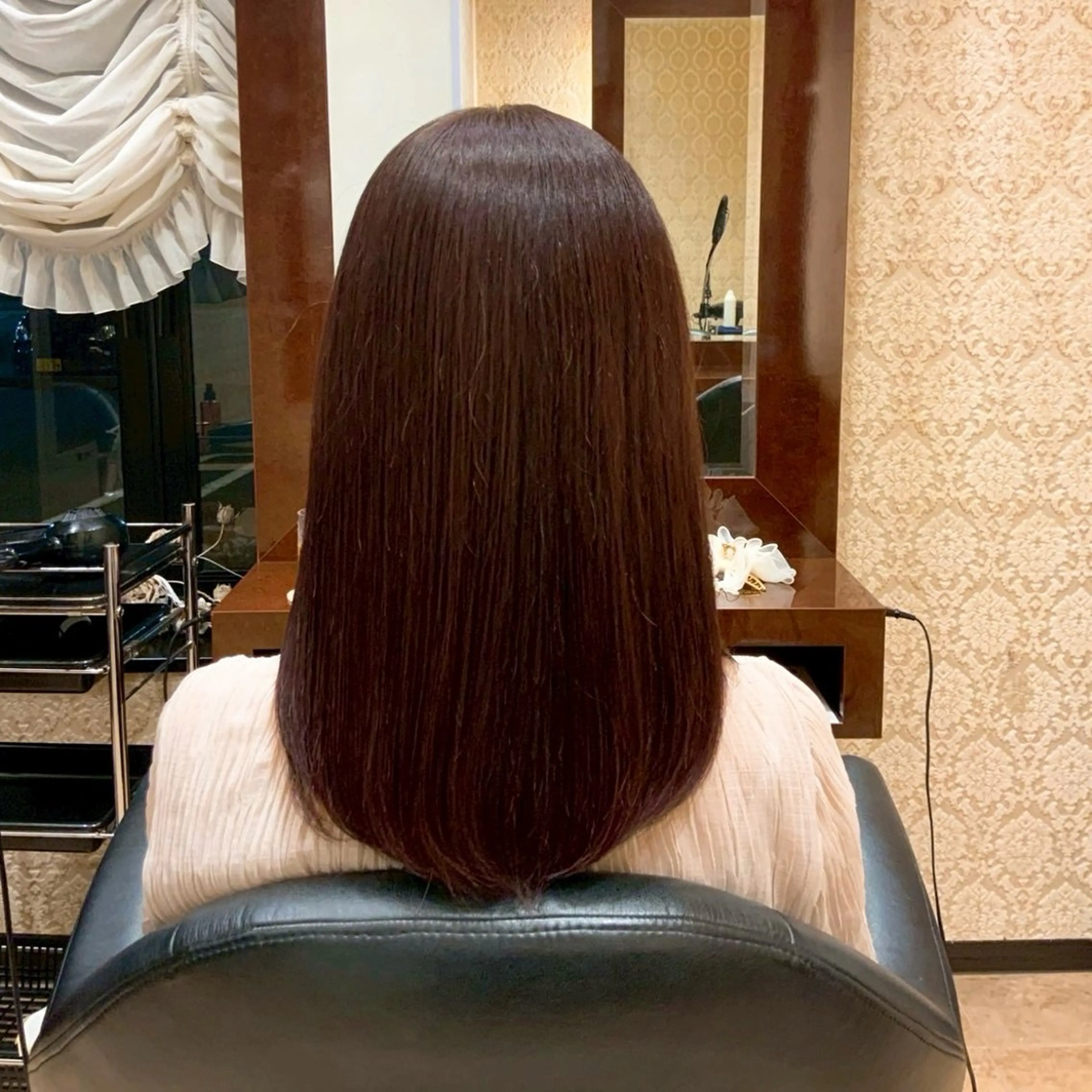 セミロング カット ヘアカラー トリートメント 齋藤 若菜のヘアスタイル